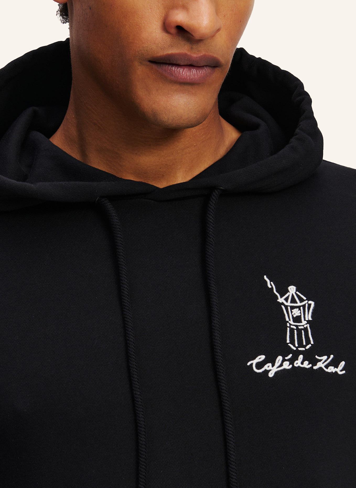 KARL LAGERFELD Karl Lagerfeld x Jorge Parra Hoodie: SCHWARZ