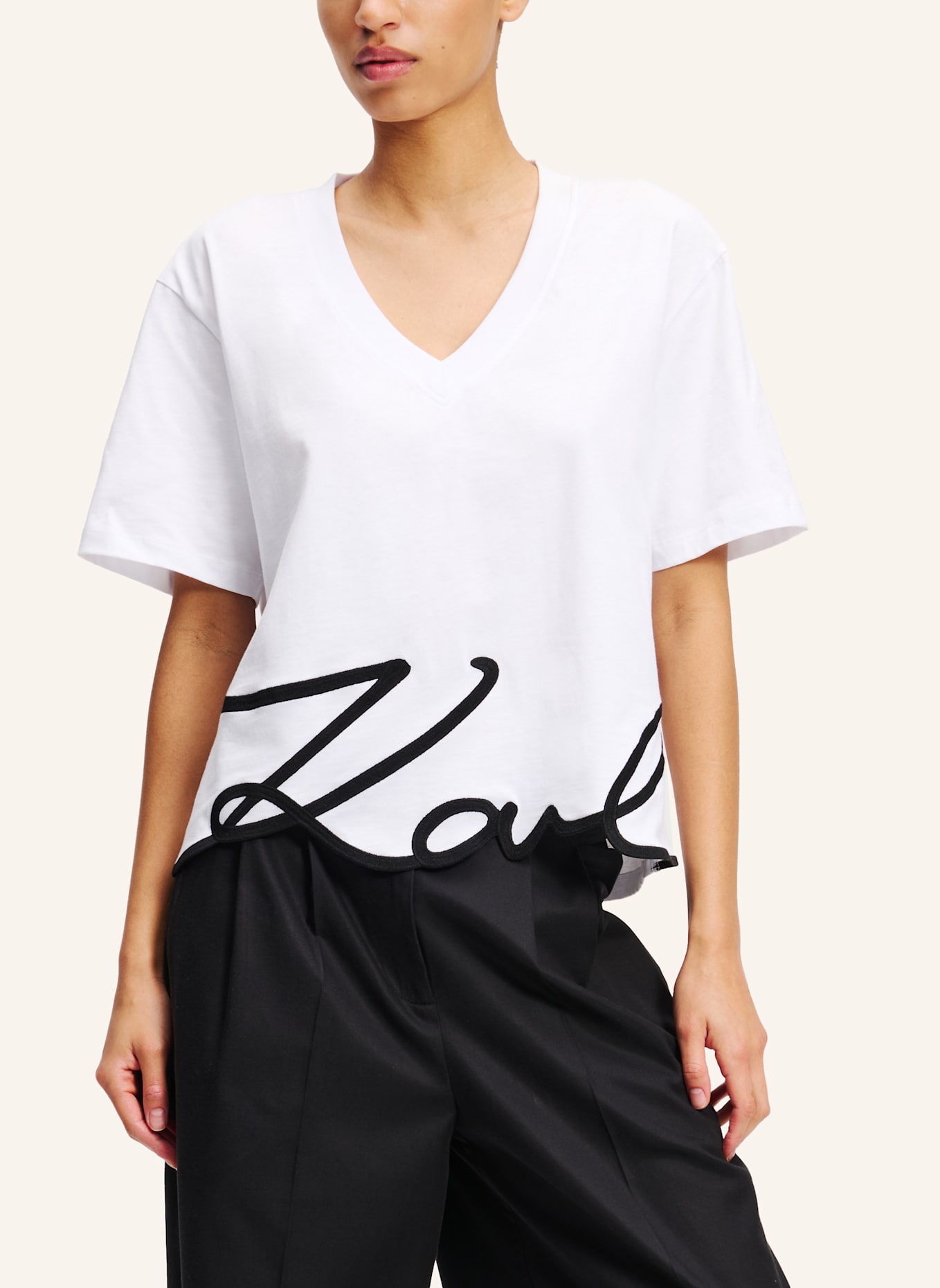 KARL LAGERFELD T-shirt: WEISS