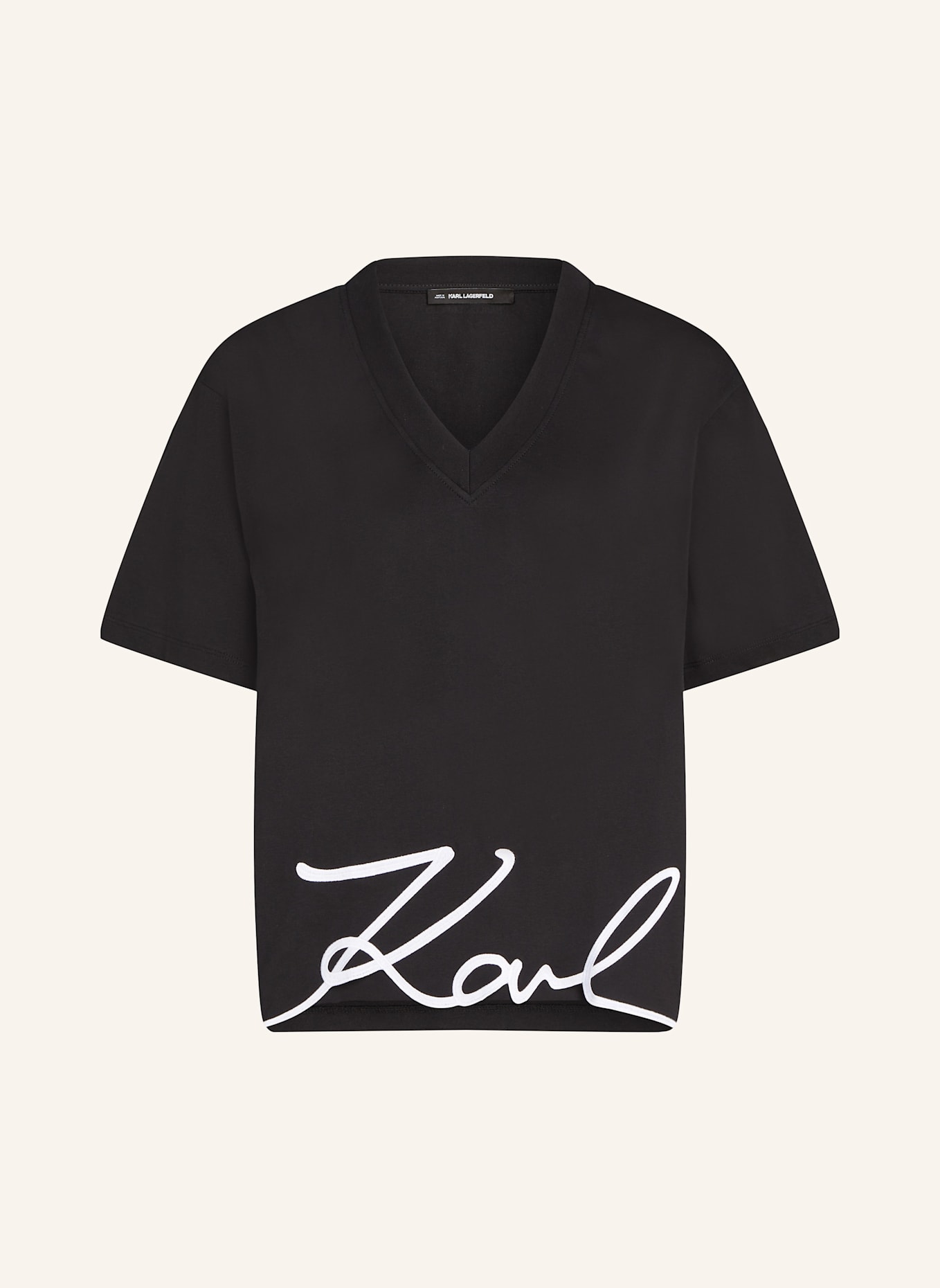KARL LAGERFELD T-shirt: SCHWARZ