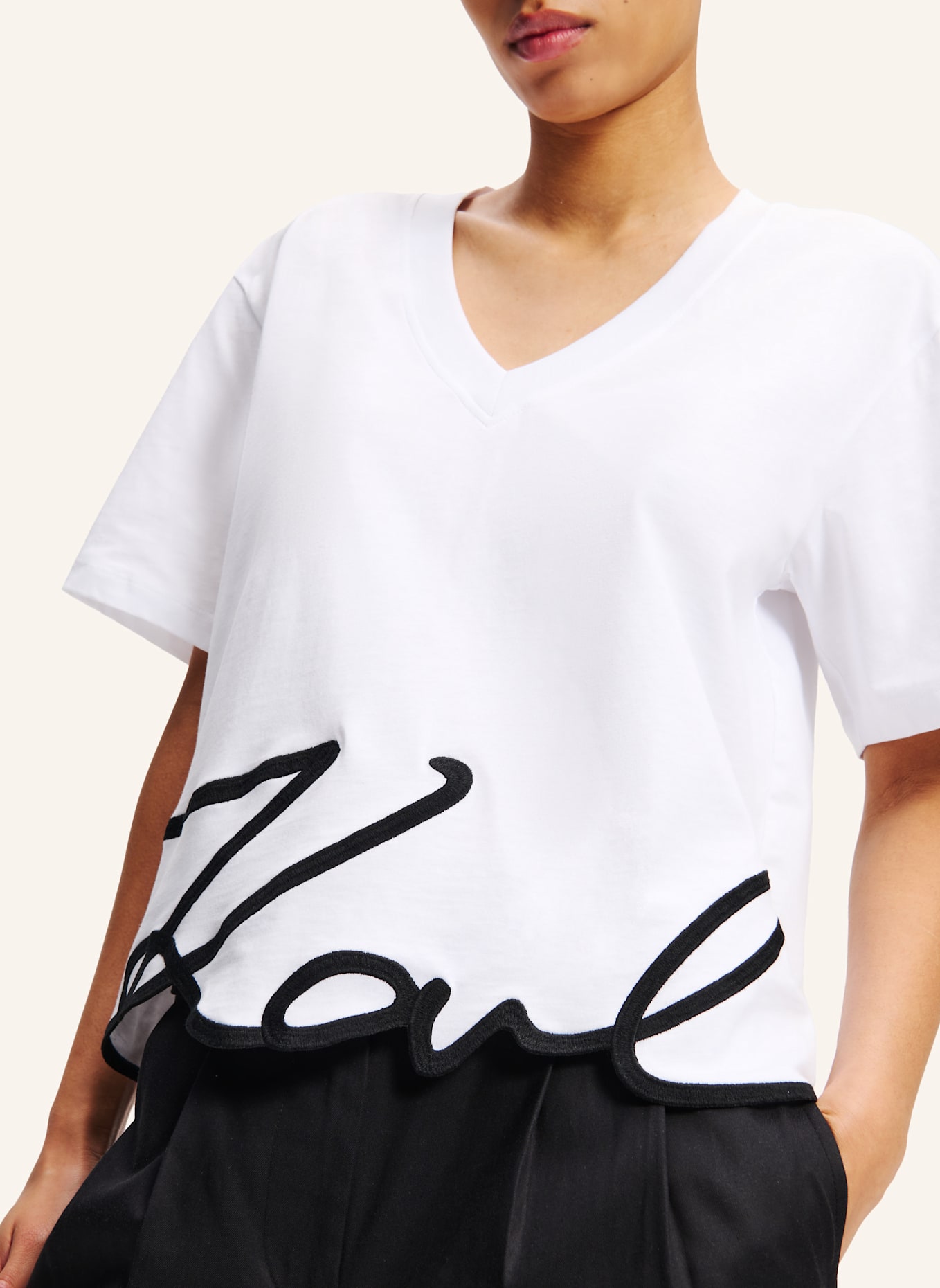 KARL LAGERFELD T-shirt: WEISS