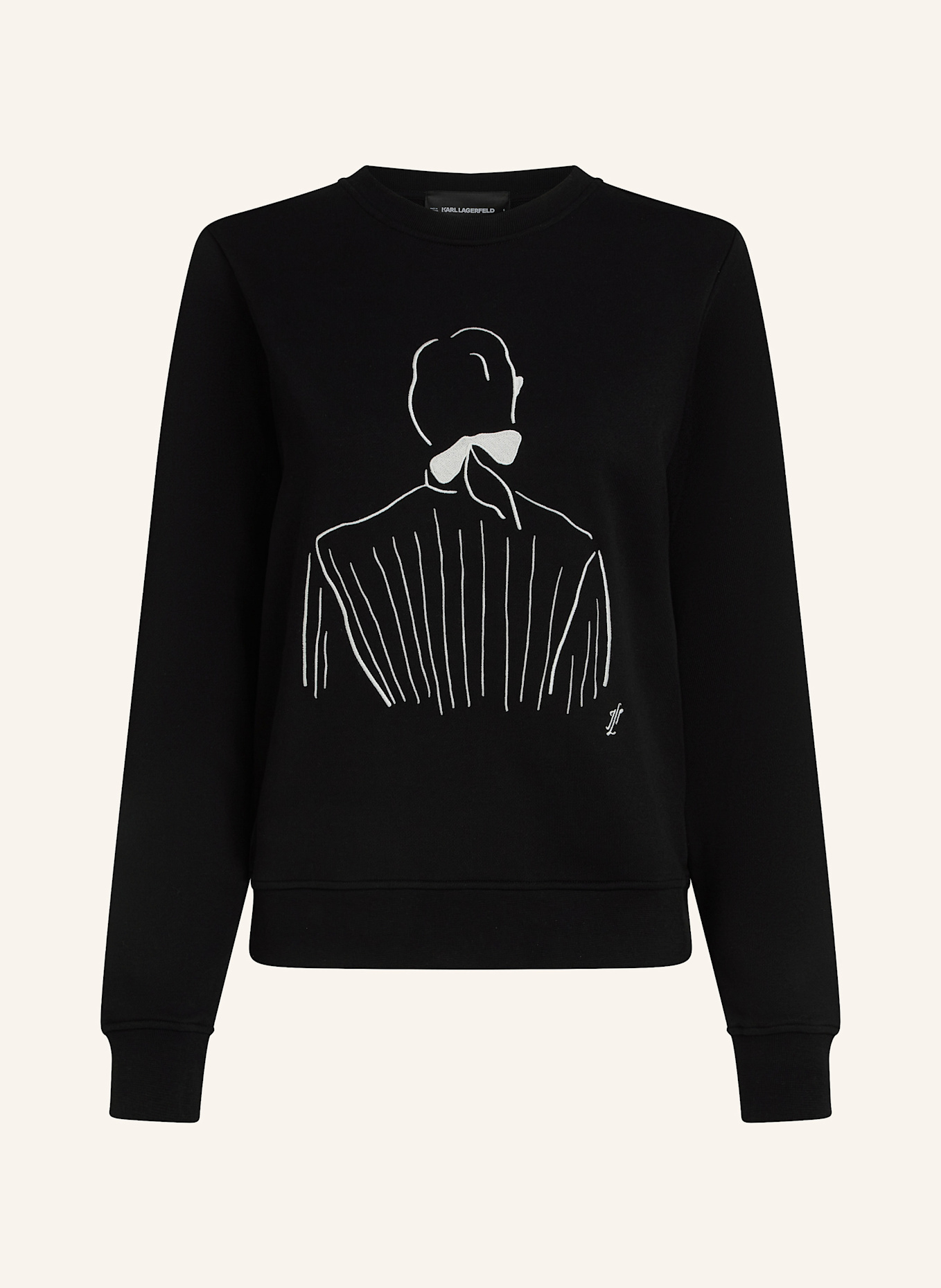 KARL LAGERFELD Karl Lagerfeld x Jorge Parra Sweatshirt: SCHWARZ
