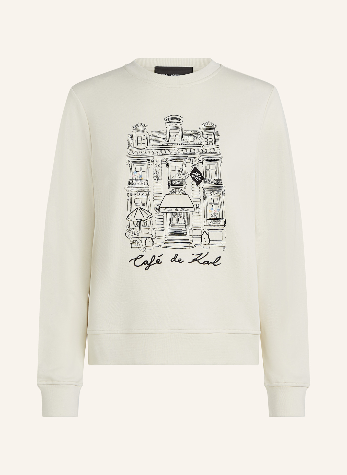 KARL LAGERFELD Karl Lagerfeld x Jorge Parra Sweatshirt: BEIGE