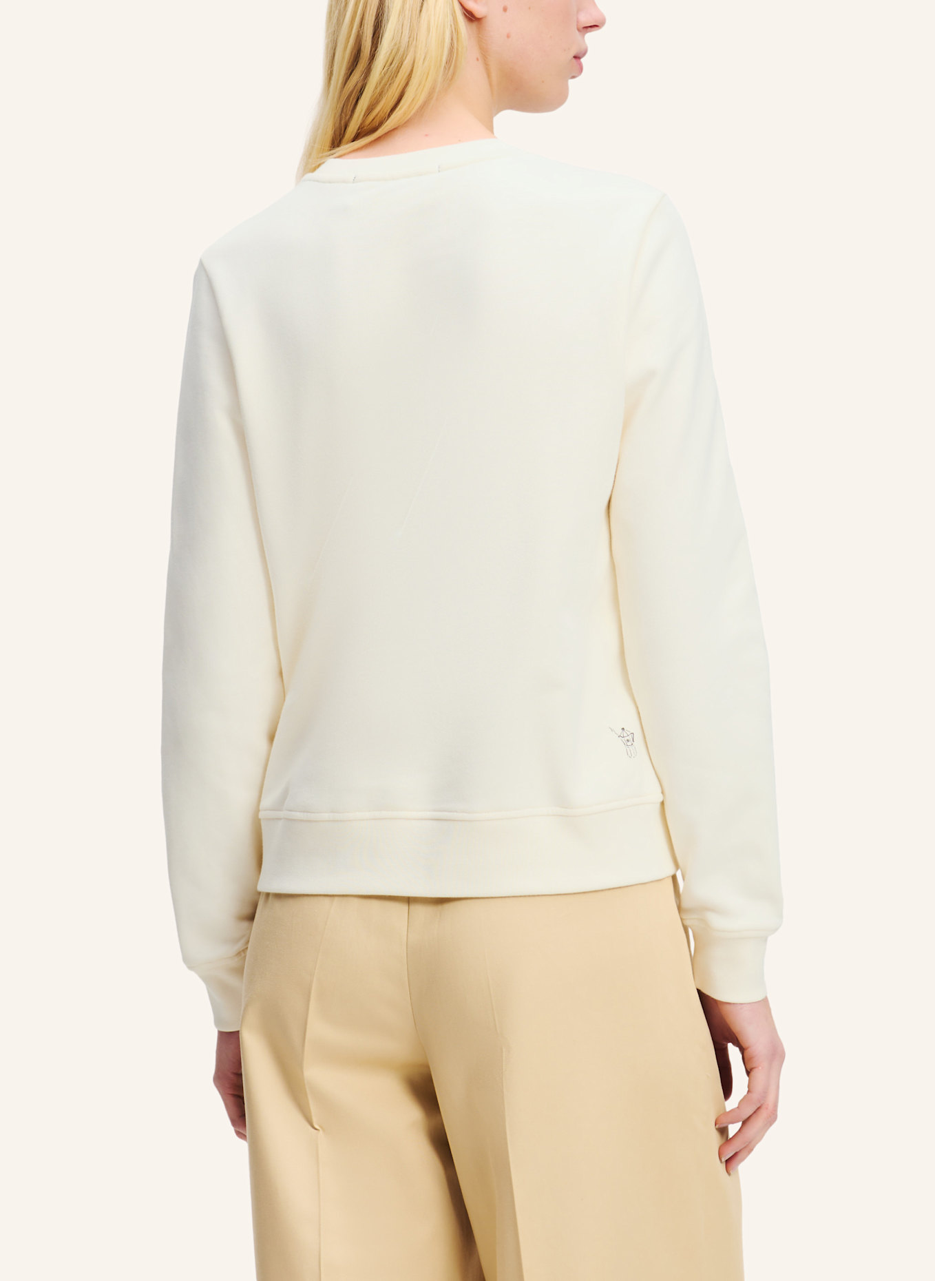 KARL LAGERFELD Karl Lagerfeld x Jorge Parra Sweatshirt: BEIGE