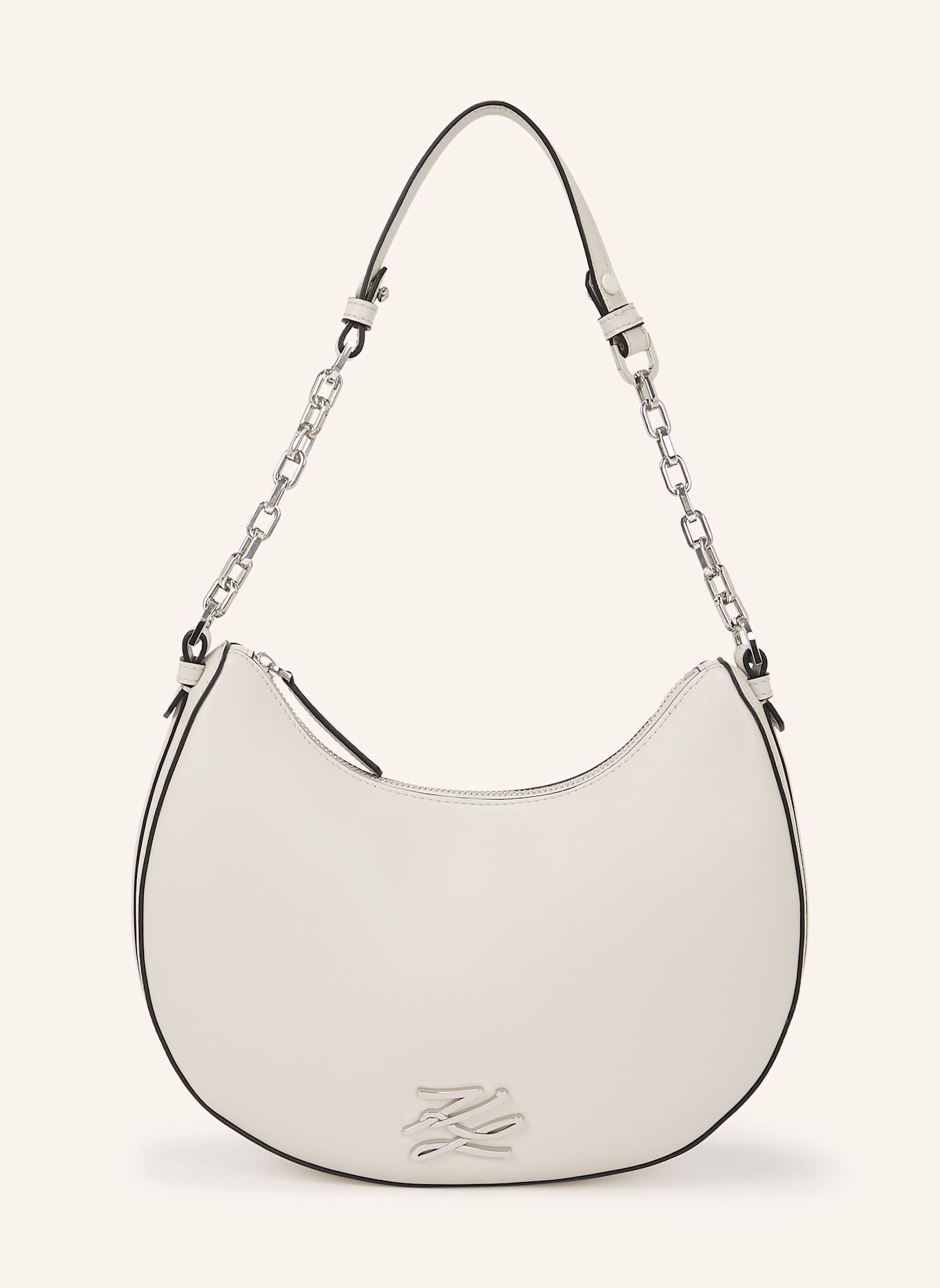 KARL LAGERFELD K/Autograph Hobo-Bag: BEIGE