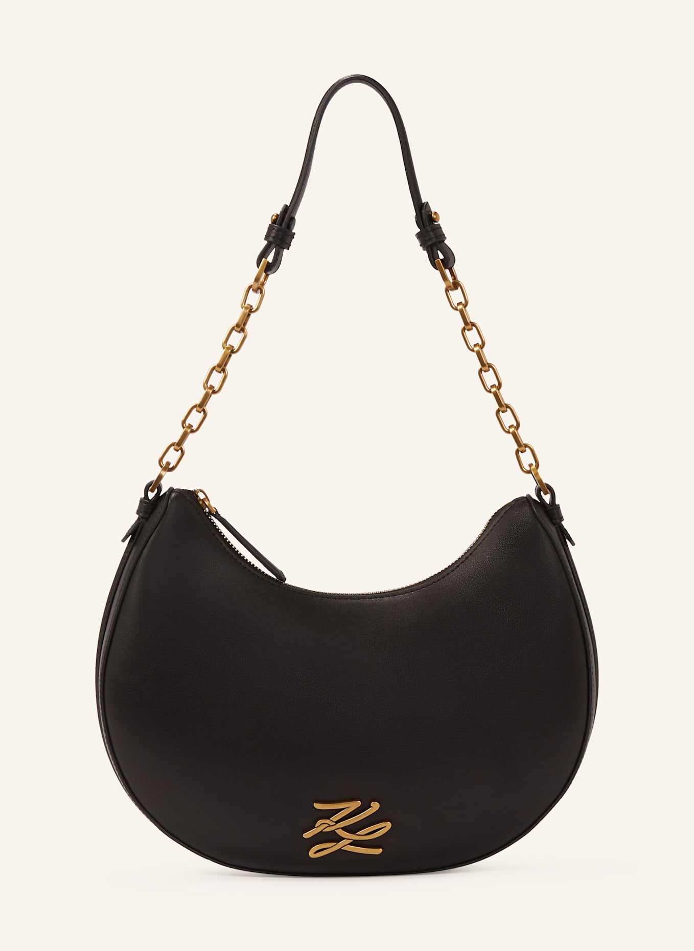 KARL LAGERFELD K/Autograph Hobo-Bag: SCHWARZ