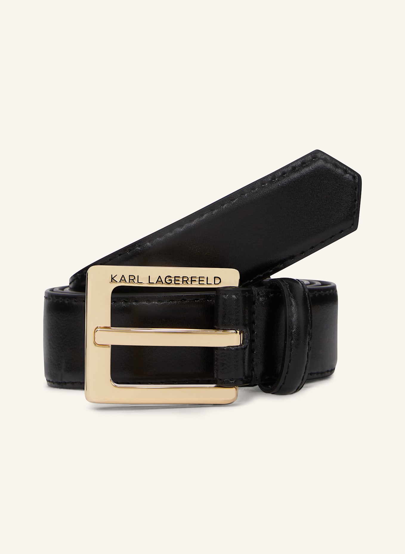 KARL LAGERFELD Gürtel: SCHWARZ/ GOLD