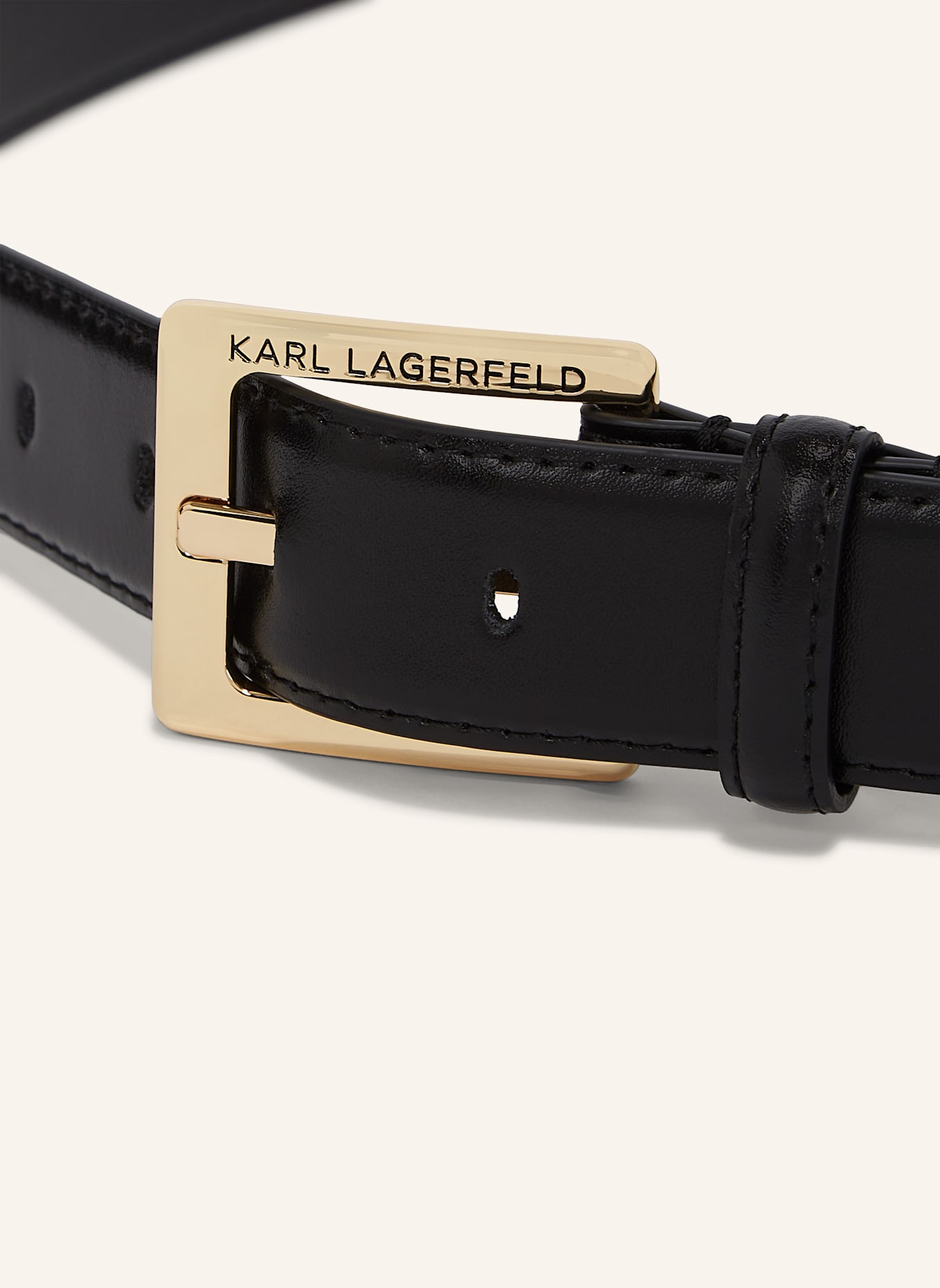 KARL LAGERFELD Gürtel: SCHWARZ/ GOLD