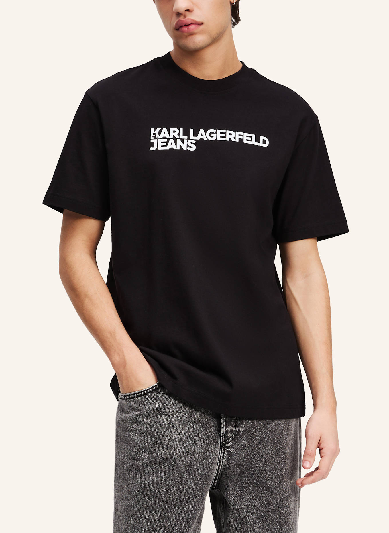 KARL LAGERFELD JEANS T-shirt: SCHWARZ