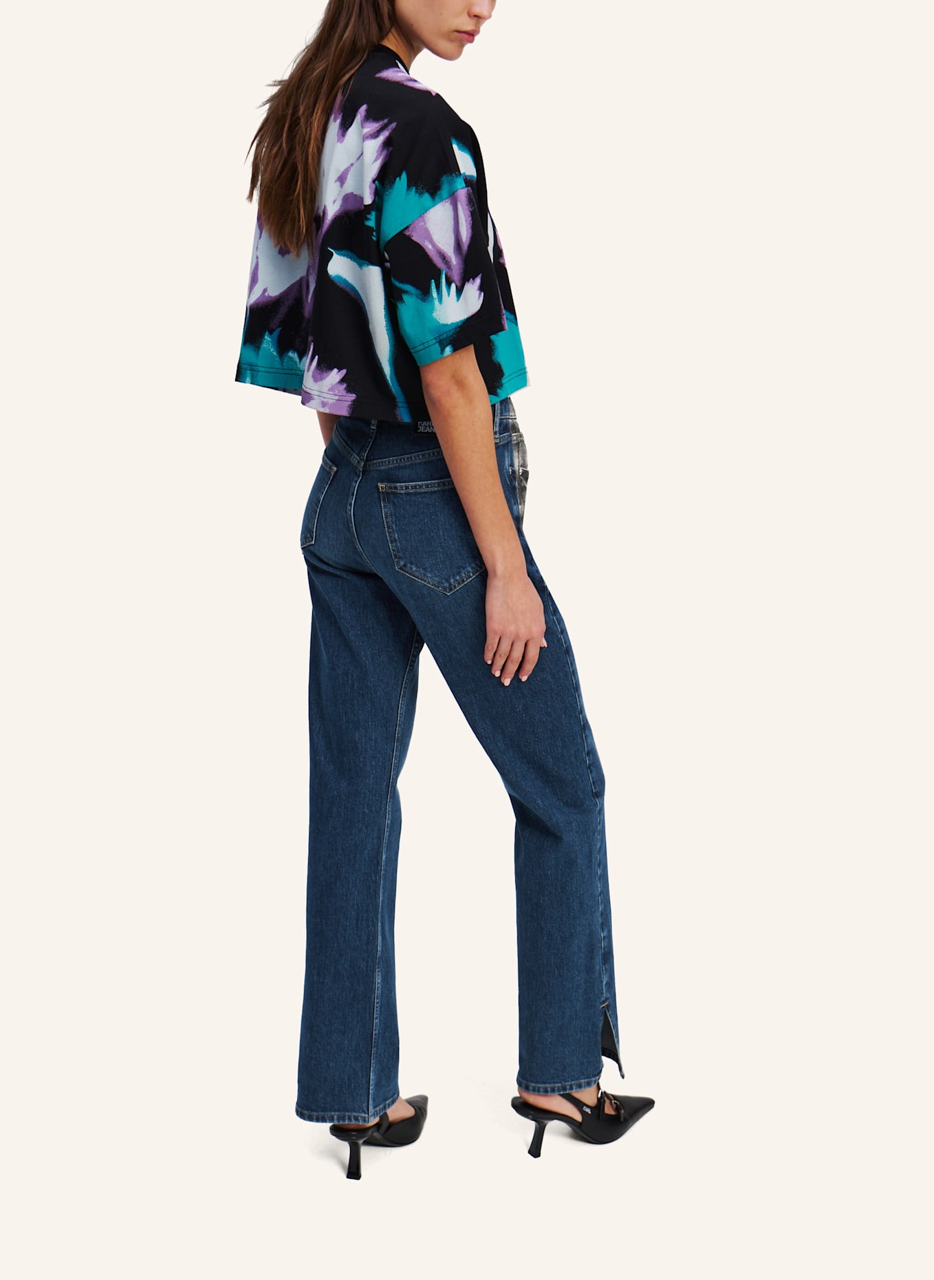 KARL LAGERFELD JEANS Jeans Straight Fit: DUNKELBLAU