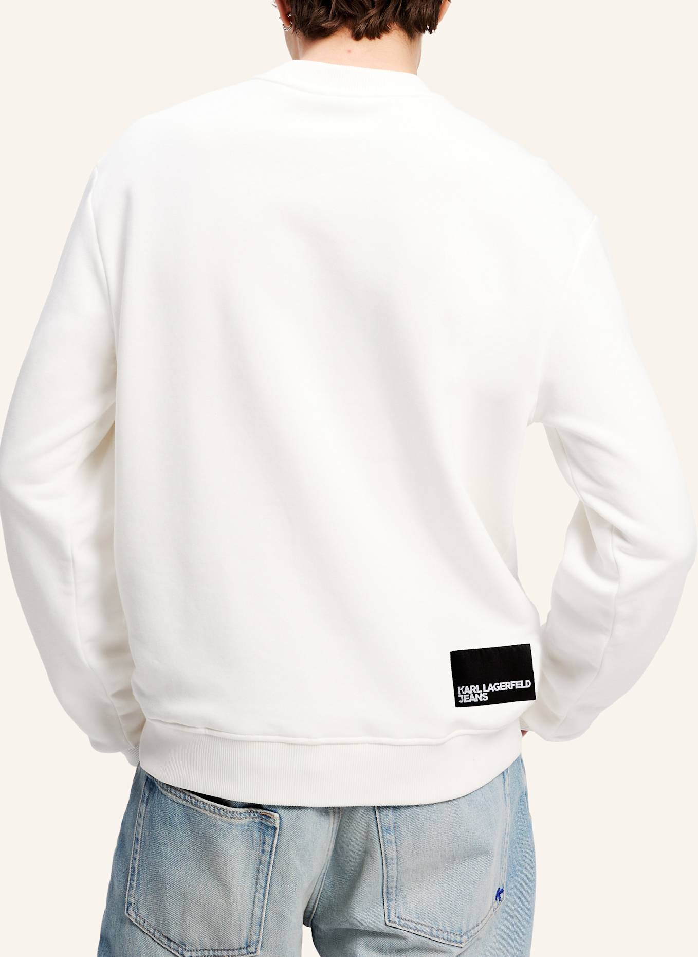 KARL LAGERFELD JEANS Sweatshirt: WEISS