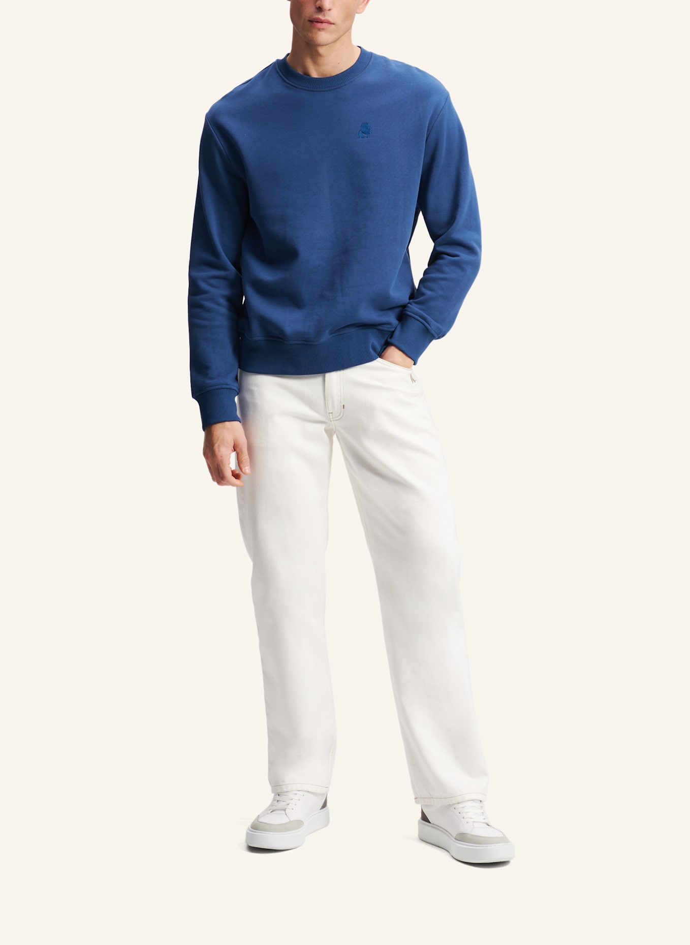 KARL LAGERFELD Sweatshirt: DUNKELBLAU