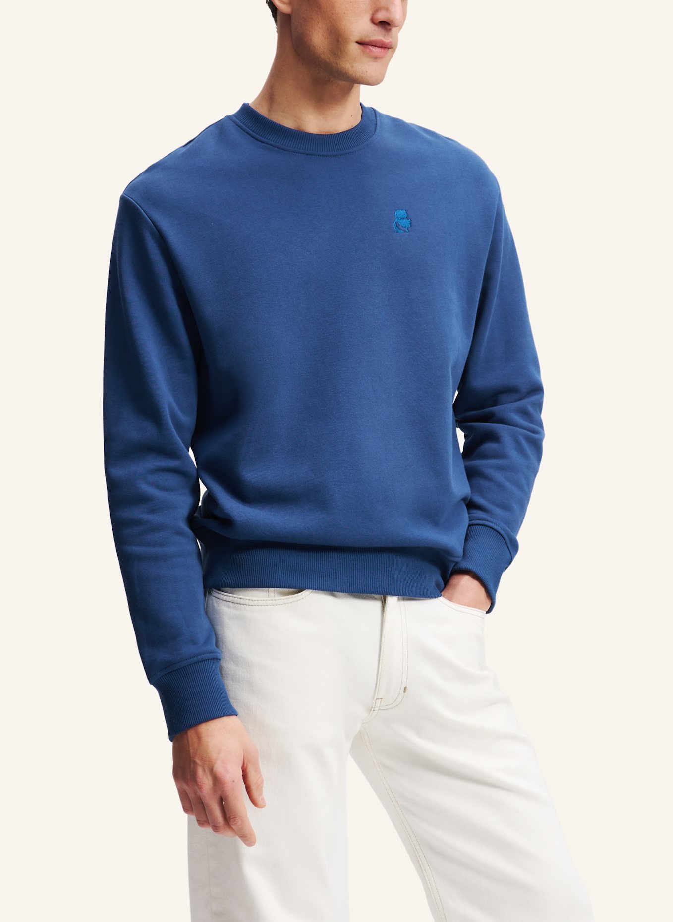 KARL LAGERFELD Sweatshirt: DUNKELBLAU