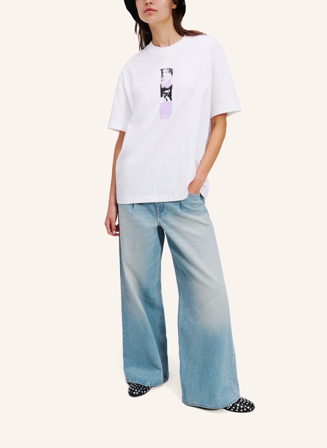 KARL LAGERFELD JEANS Jeans Wide Leg Fit: HELLBLAU