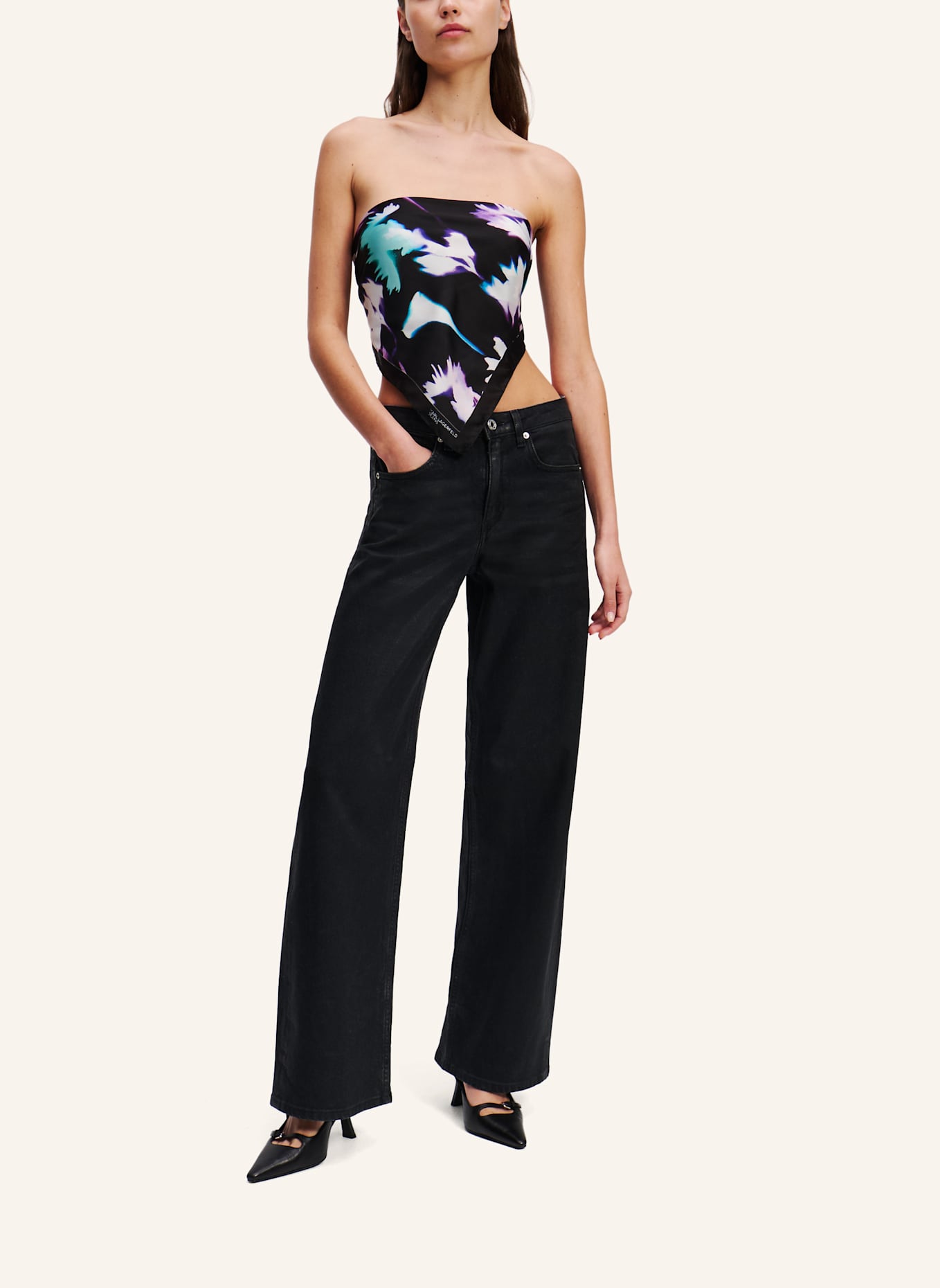 KARL LAGERFELD JEANS Jeans Relaxed Fit: SCHWARZ