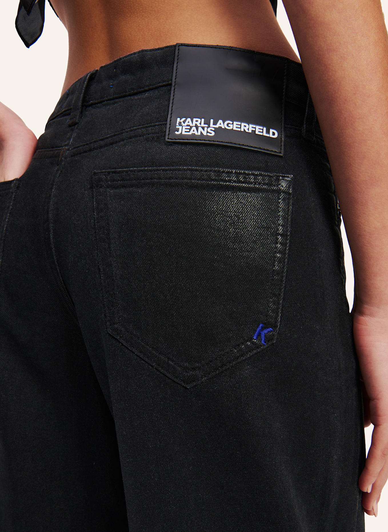 KARL LAGERFELD JEANS Jeans Relaxed Fit: SCHWARZ