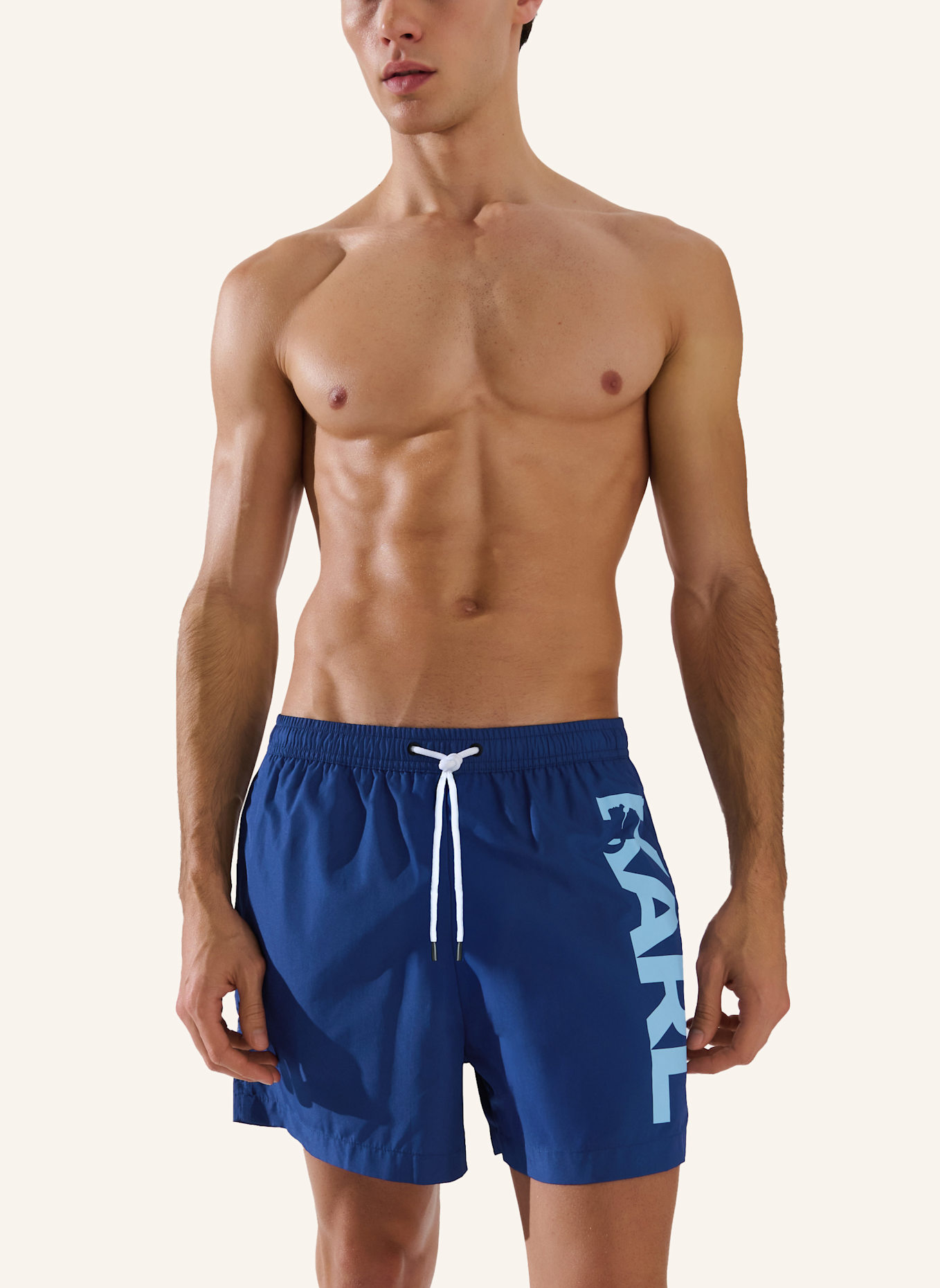 KARL LAGERFELD Bikini-Hose: DUNKELBLAU