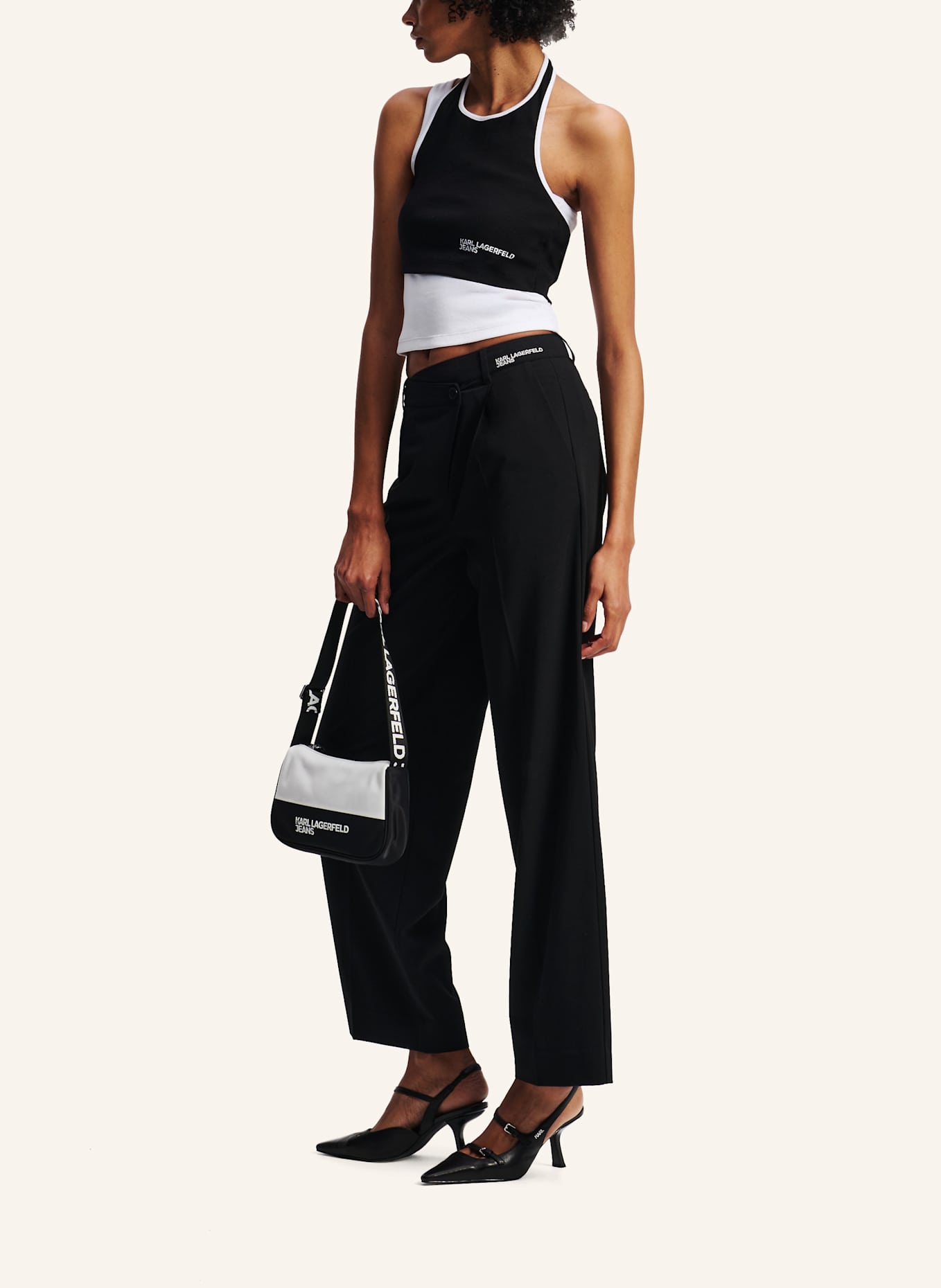 KARL LAGERFELD JEANS Hose: SCHWARZ