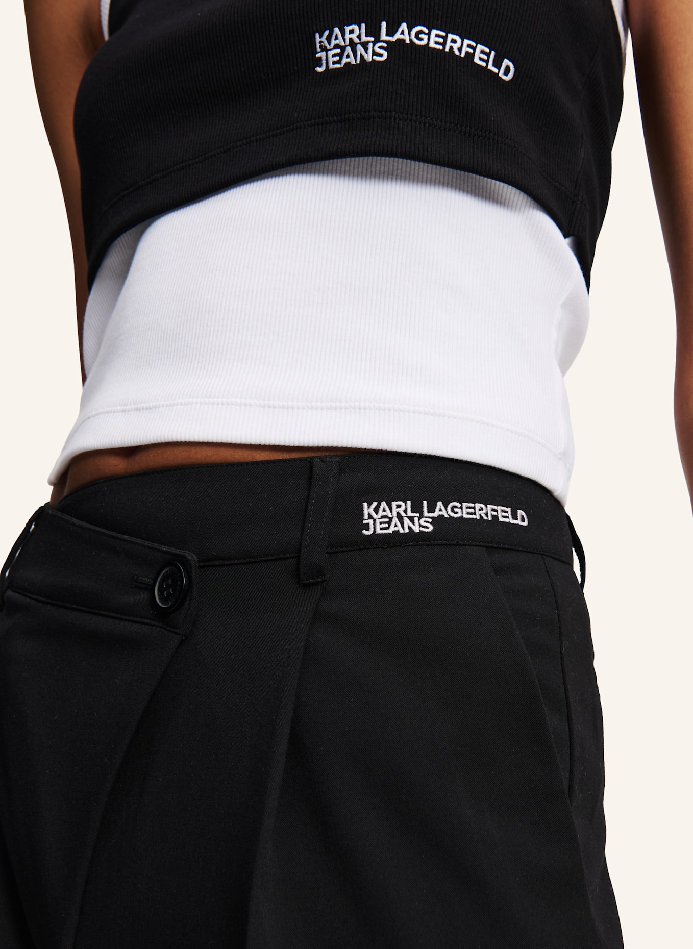 KARL LAGERFELD JEANS Hose: SCHWARZ