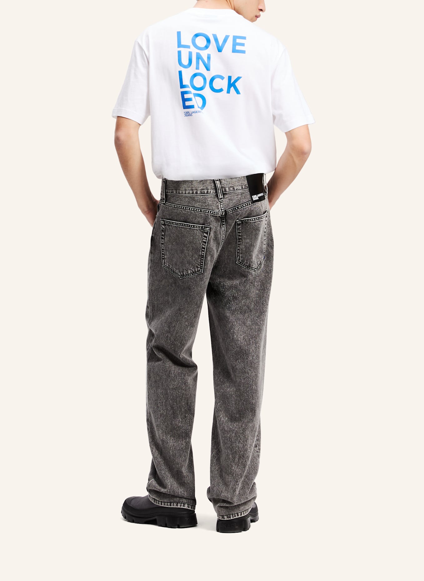 KARL LAGERFELD JEANS Jeans Relaxed Fit: SCHWARZ