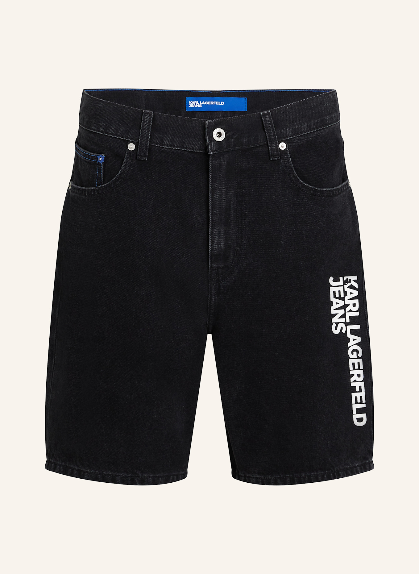 KARL LAGERFELD JEANS Shorts: SCHWARZ