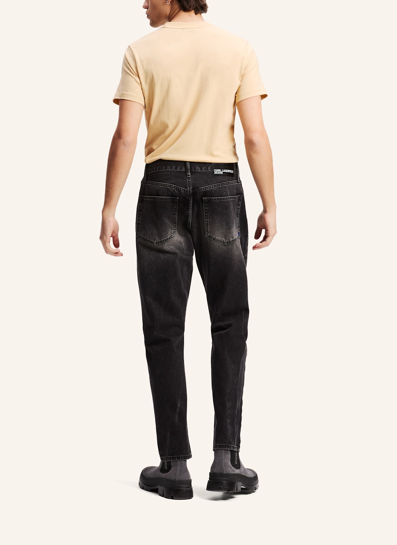 KARL LAGERFELD JEANS Jeans Tapered Fit: SCHWARZ