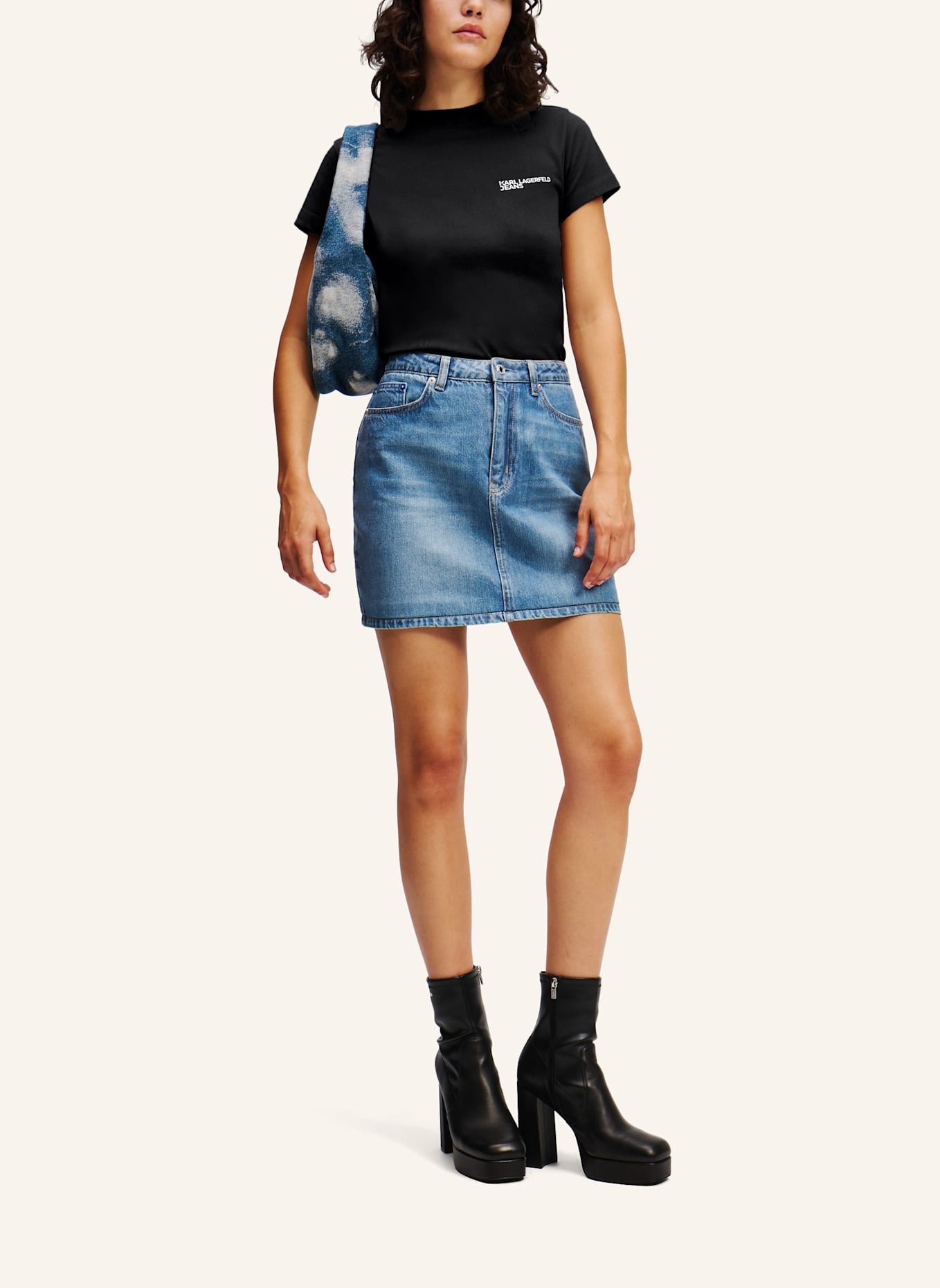 KARL LAGERFELD JEANS T-shirt: SCHWARZ