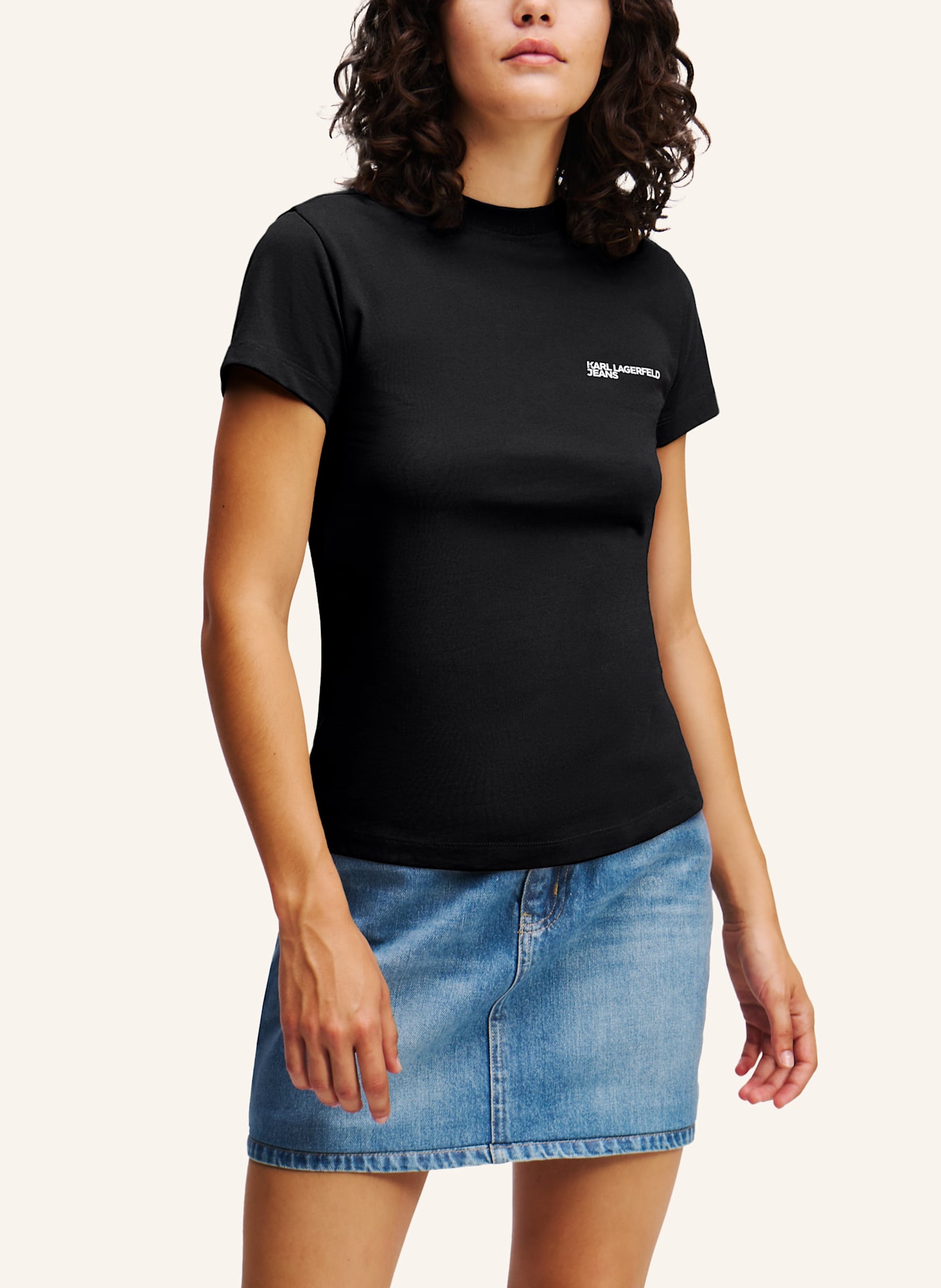 KARL LAGERFELD JEANS T-shirt: SCHWARZ