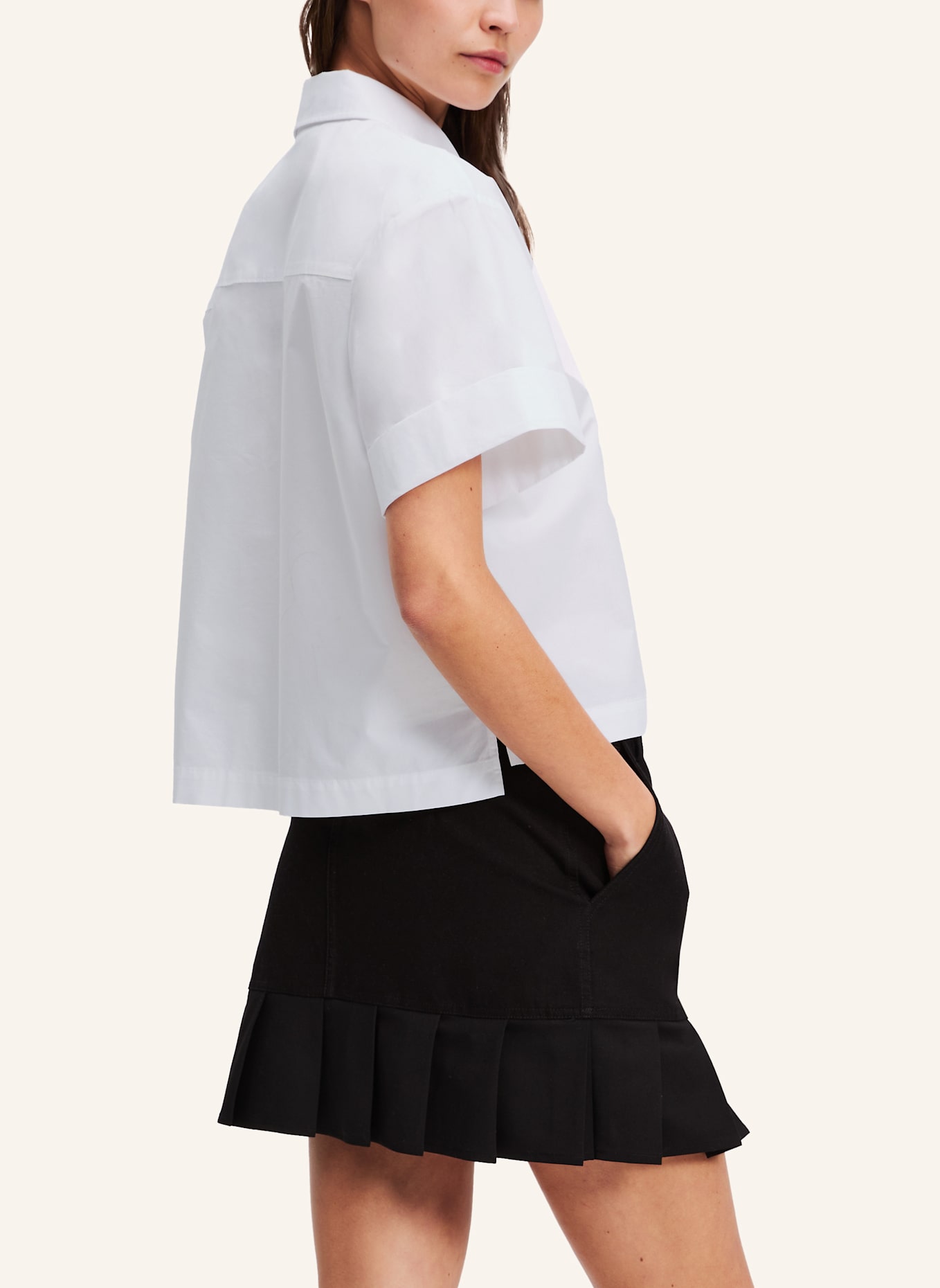 KARL LAGERFELD JEANS Bluse: WEISS