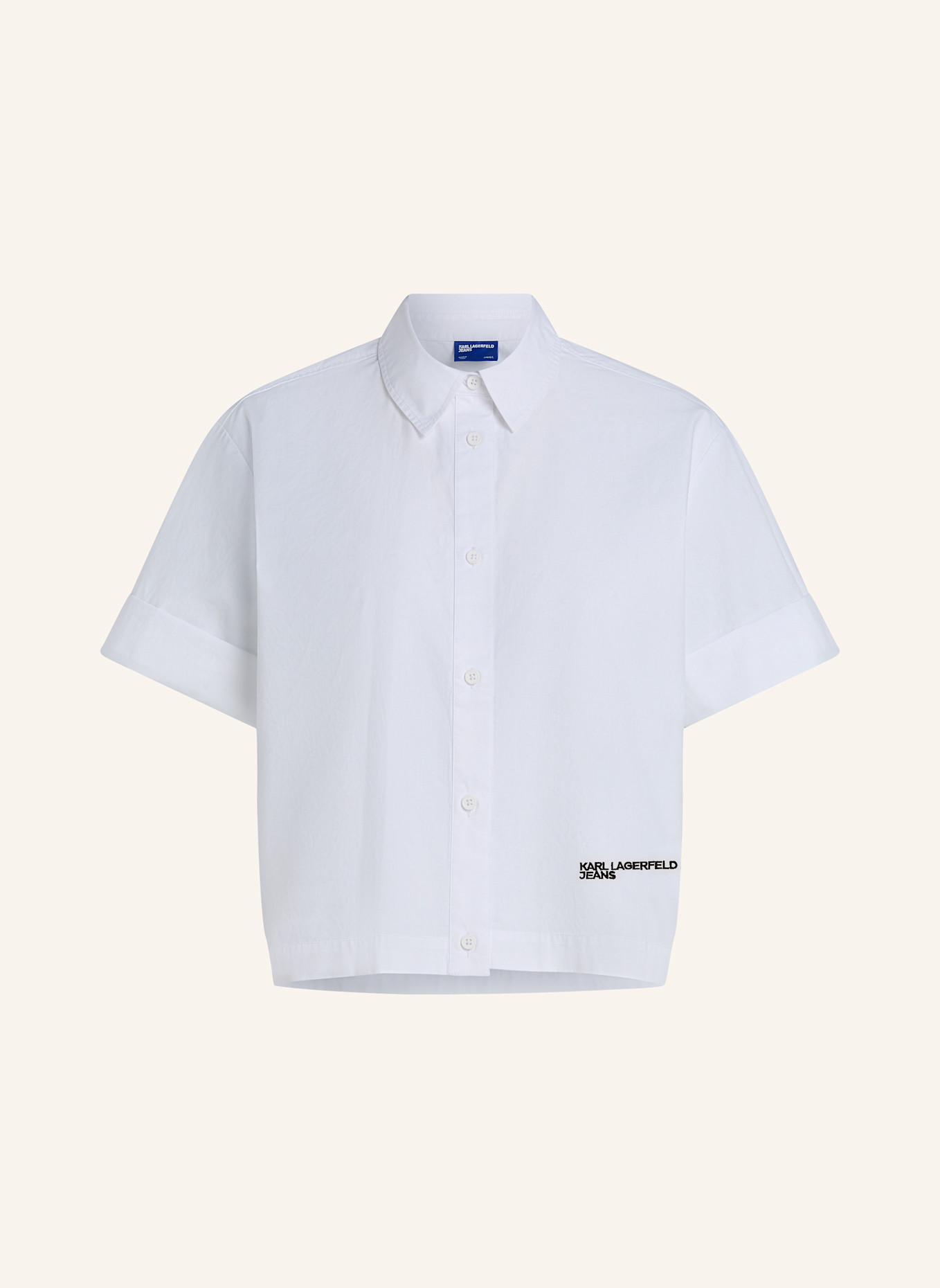 KARL LAGERFELD JEANS Bluse: WEISS