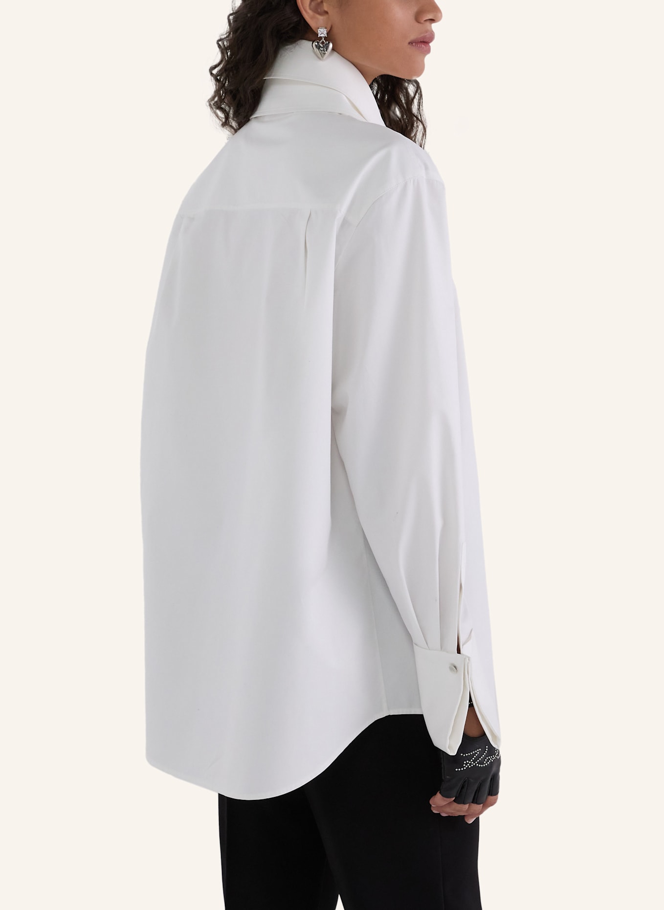 KARL LAGERFELD Bluse: WEISS