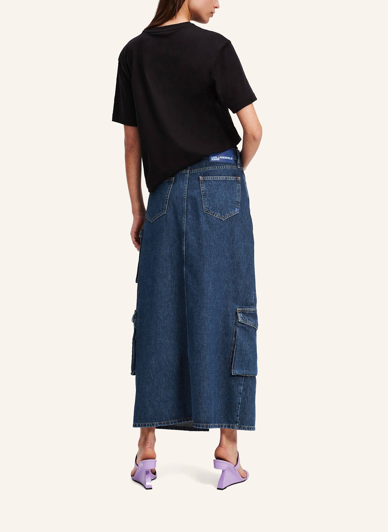 KARL LAGERFELD JEANS Rock: DUNKELBLAU