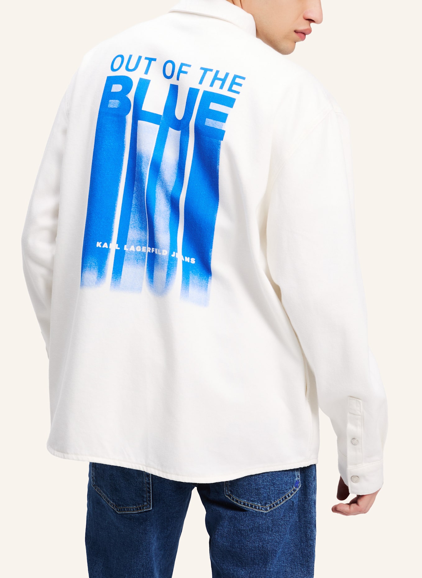 KARL LAGERFELD JEANS Hemd: WEISS