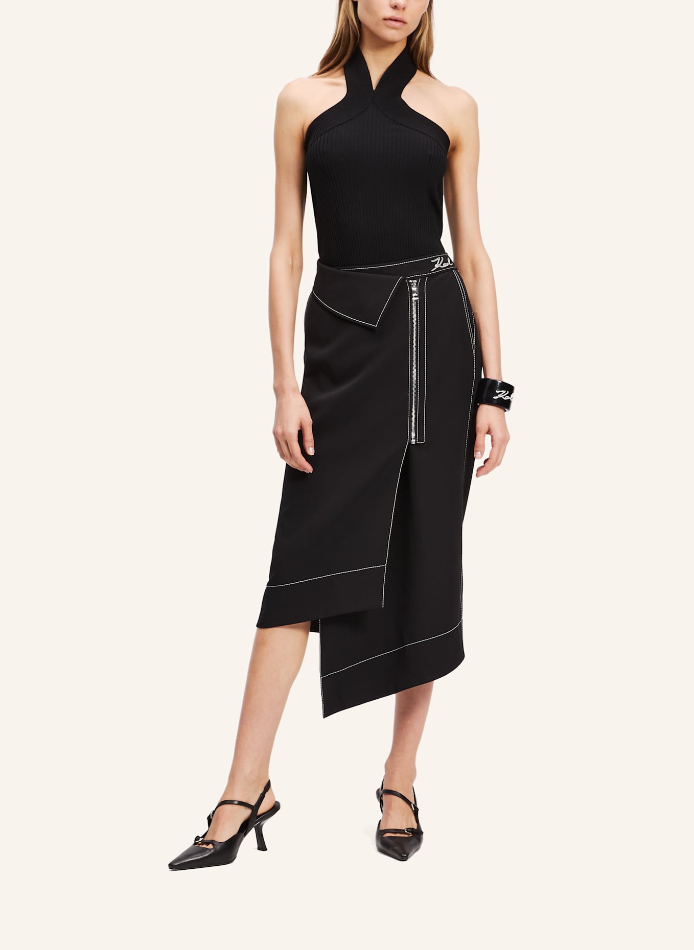 KARL LAGERFELD Rock: SCHWARZ