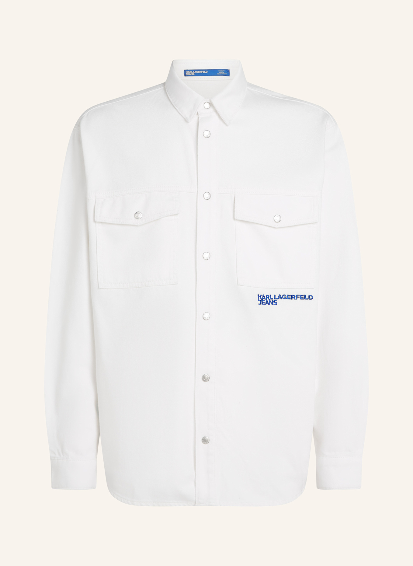 KARL LAGERFELD JEANS Hemd: WEISS