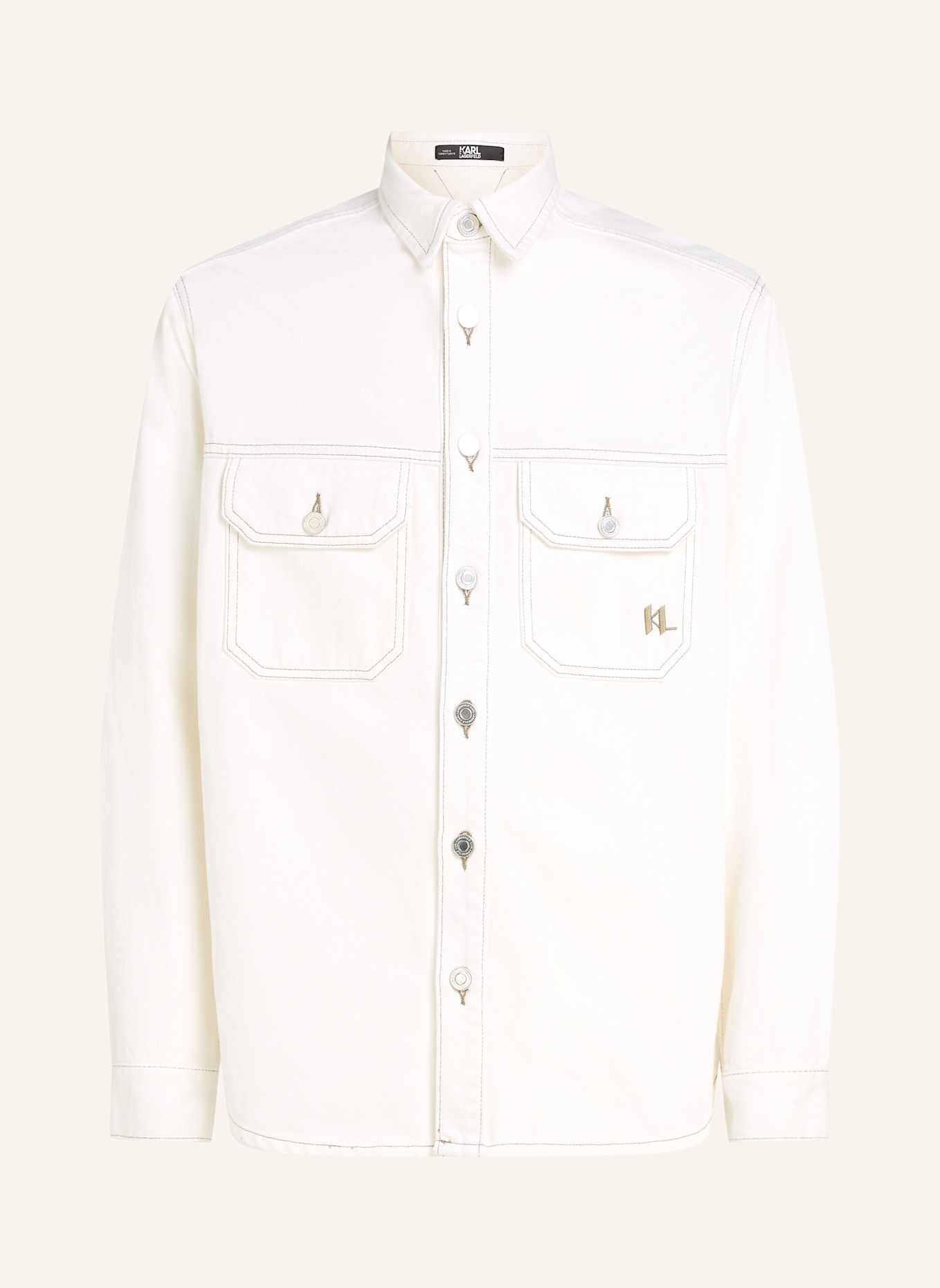 KARL LAGERFELD Hemd: BEIGE