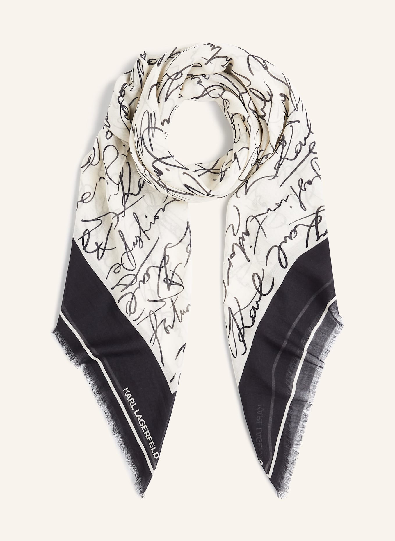 KARL LAGERFELD Schal: BEIGE