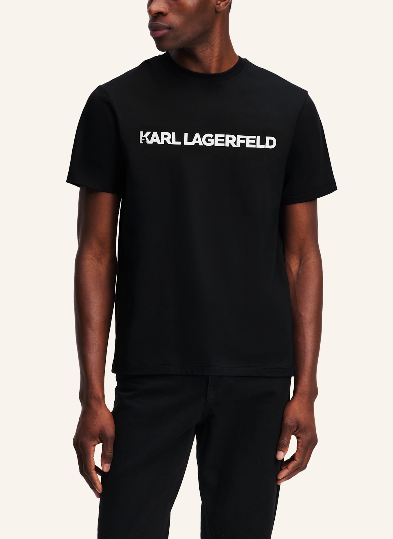 KARL LAGERFELD T-shirt: SCHWARZ