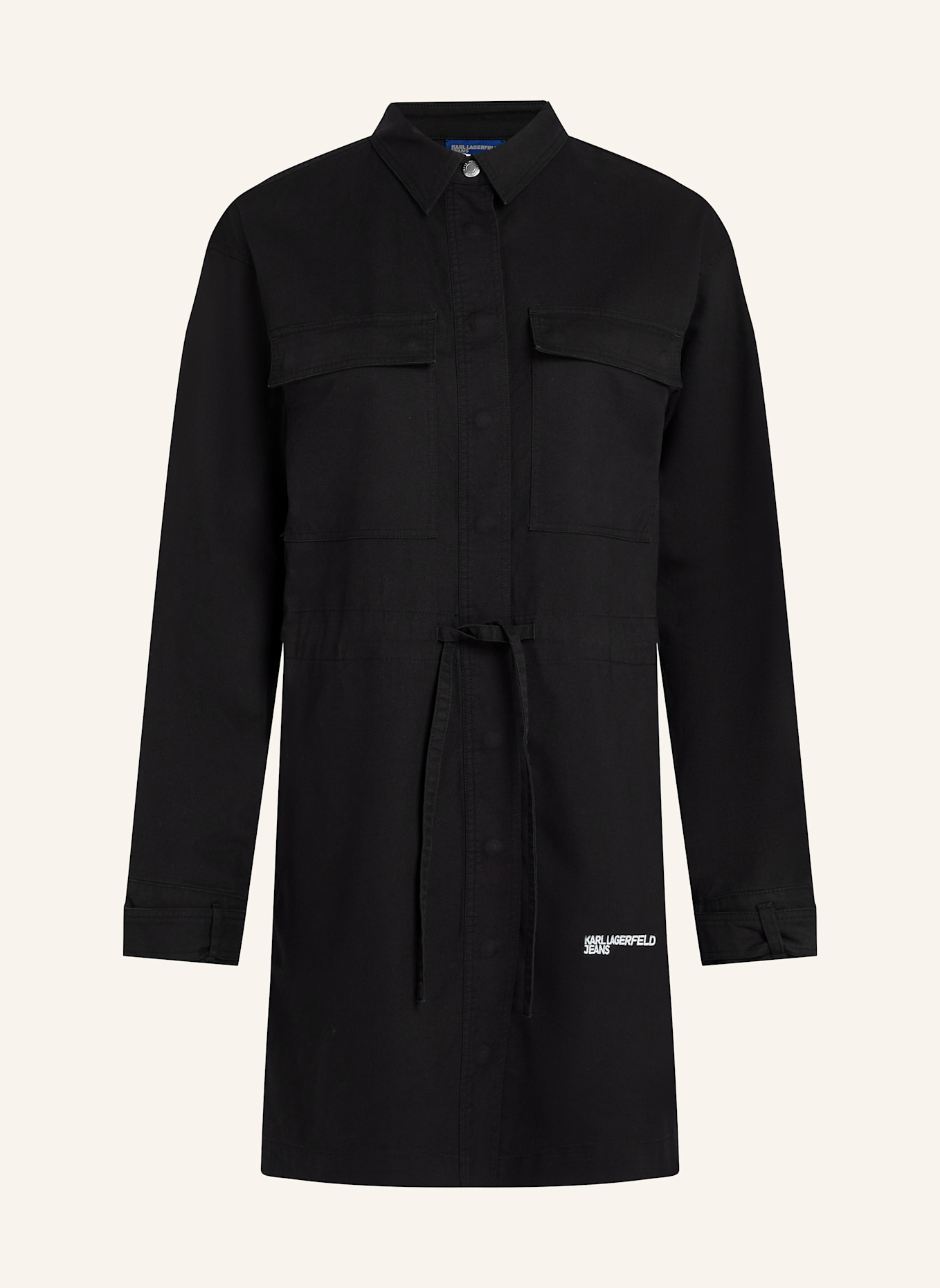 KARL LAGERFELD JEANS Kleid: SCHWARZ