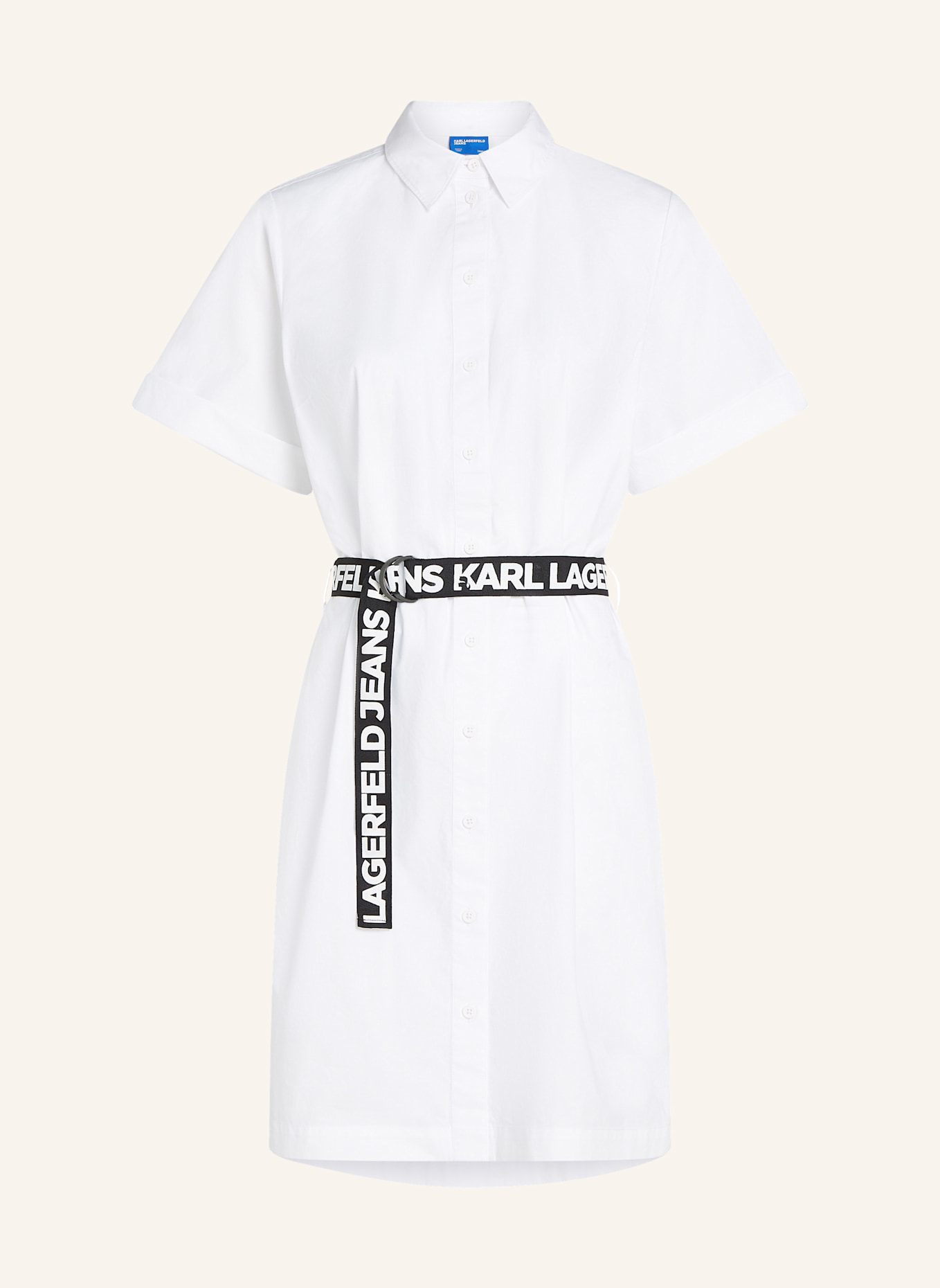 KARL LAGERFELD JEANS Kleid: WEISS