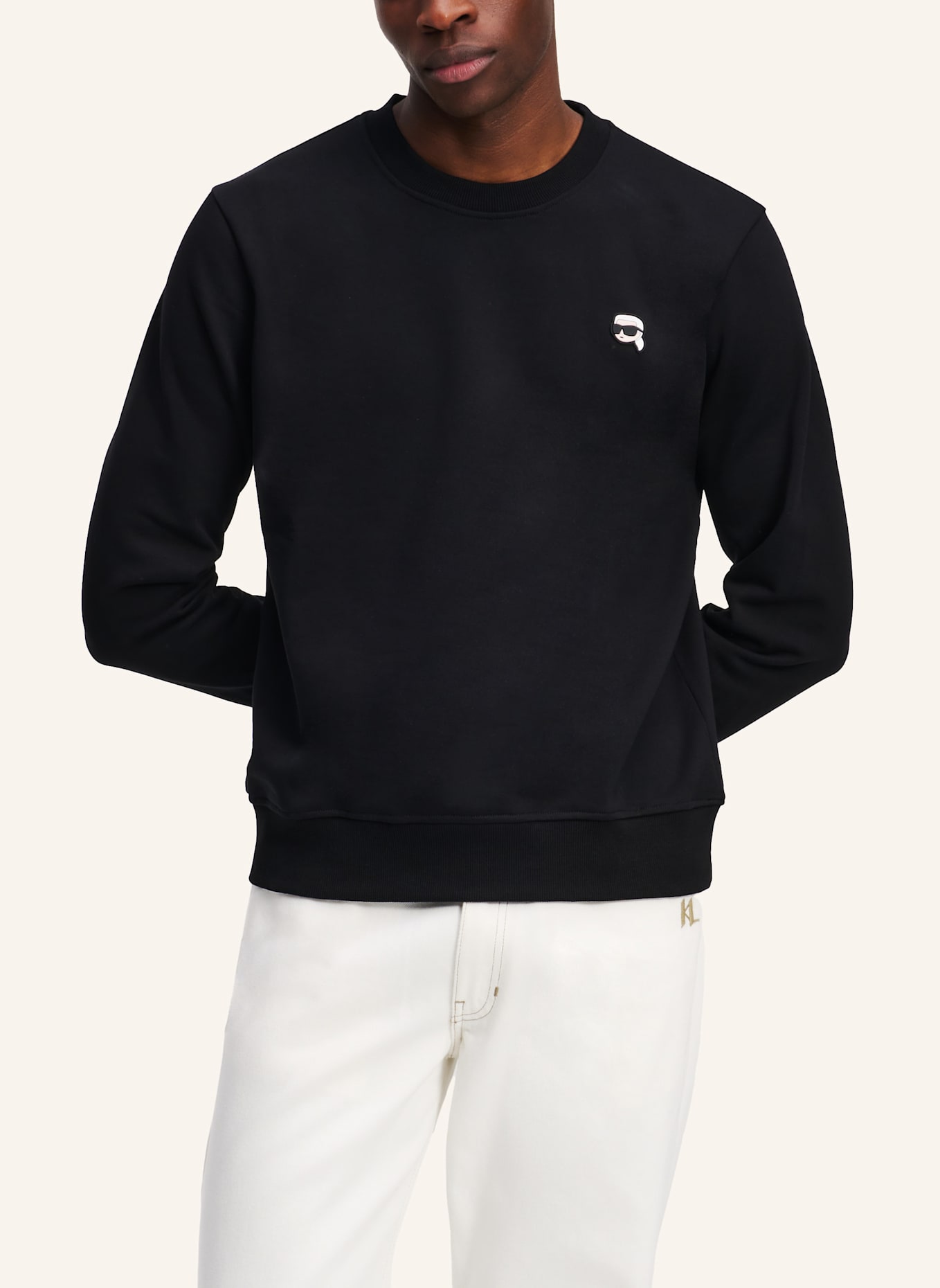 KARL LAGERFELD Sweatshirt: SCHWARZ