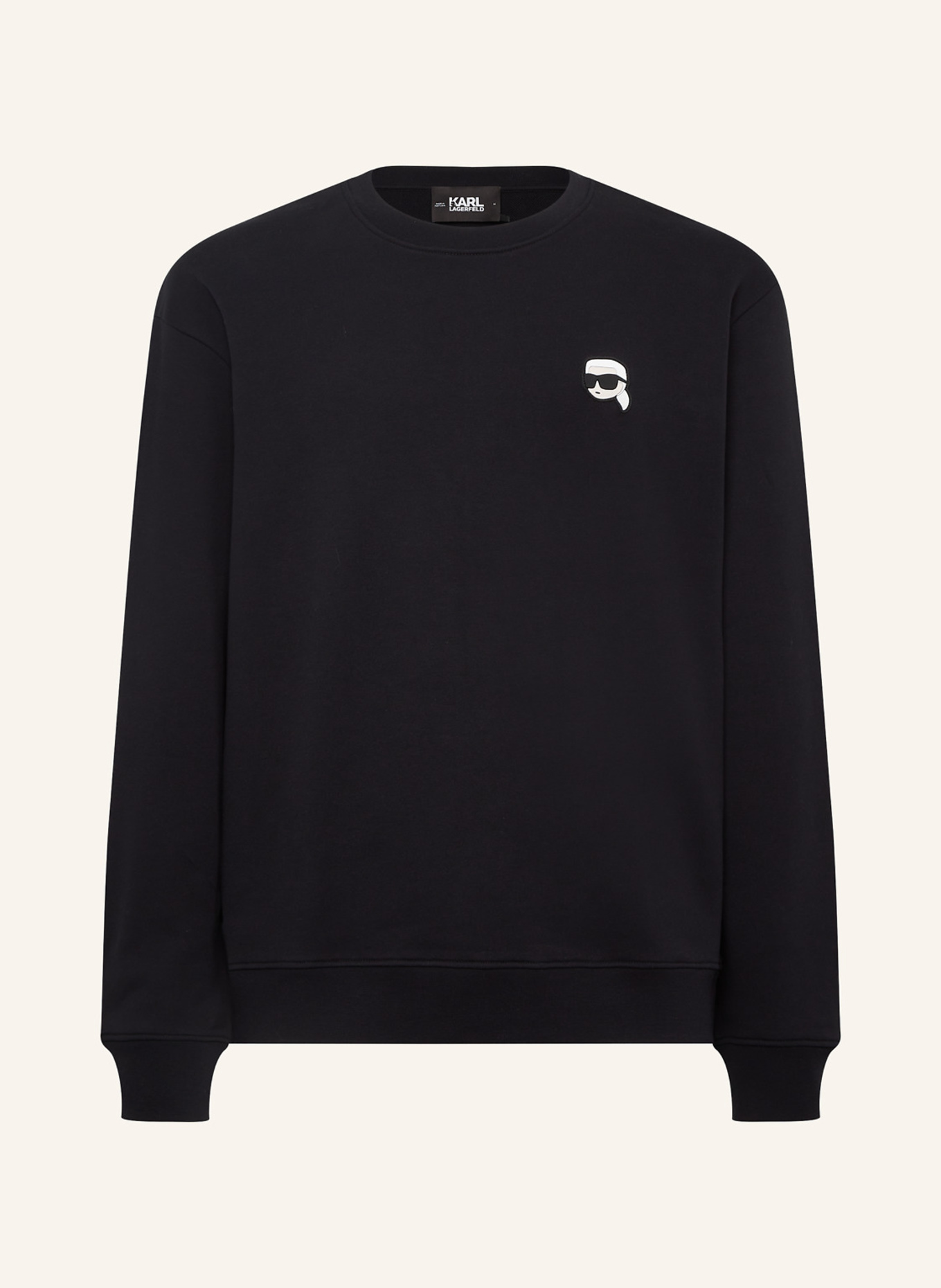 KARL LAGERFELD Sweatshirt: SCHWARZ