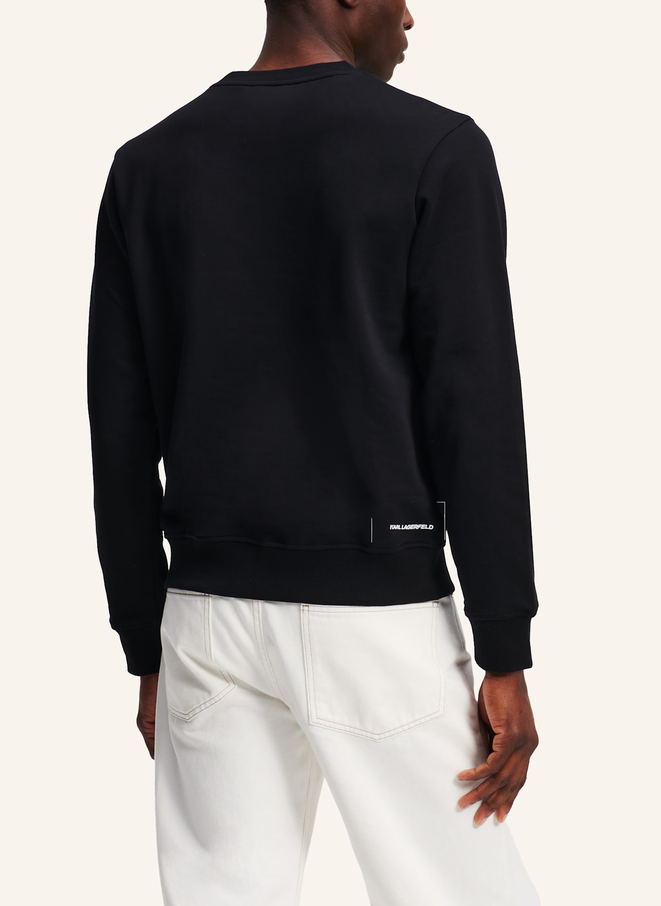 KARL LAGERFELD Sweatshirt: SCHWARZ