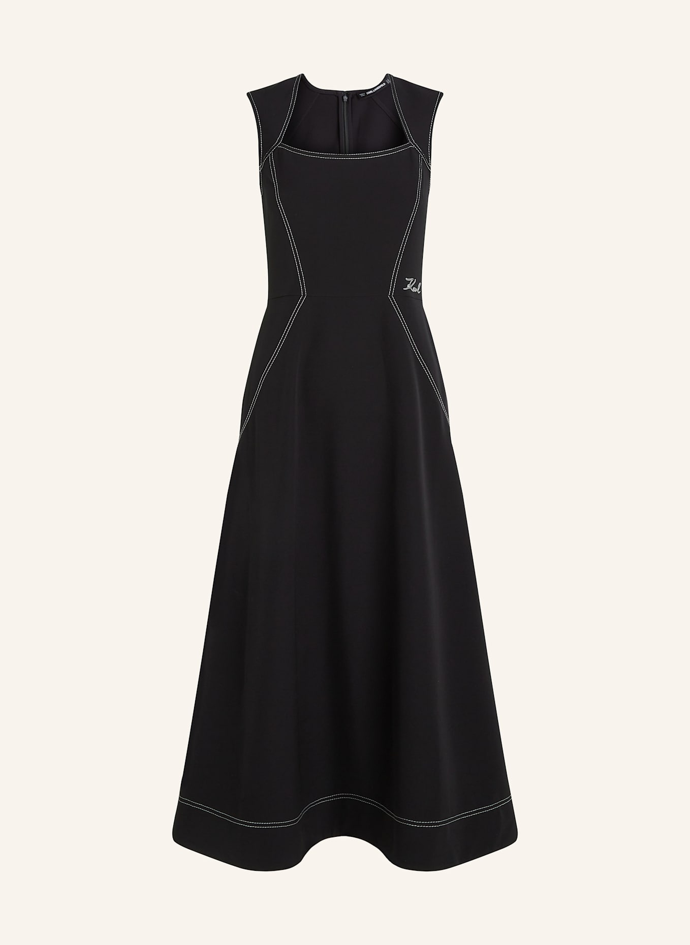 KARL LAGERFELD Kleid: SCHWARZ