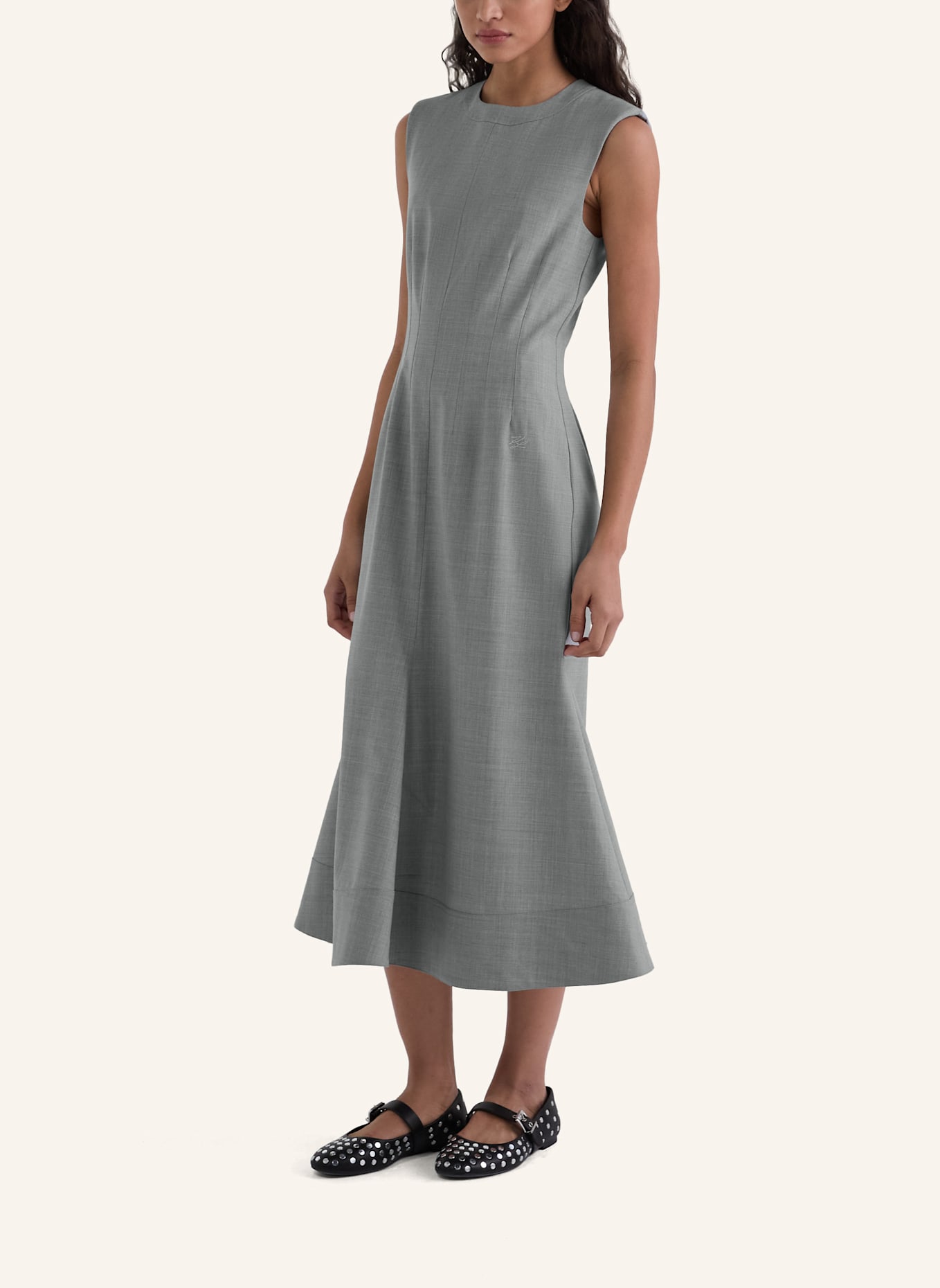 KARL LAGERFELD Kleid: GRAU