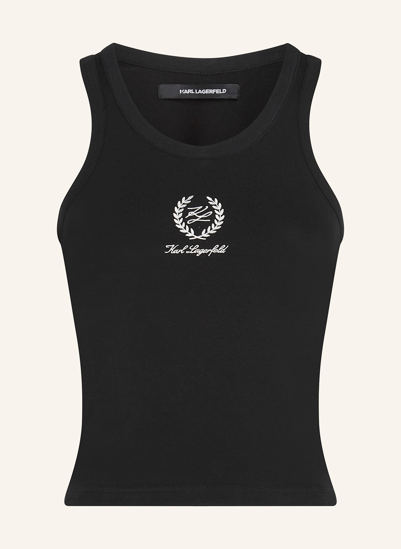 KARL LAGERFELD Top: SCHWARZ