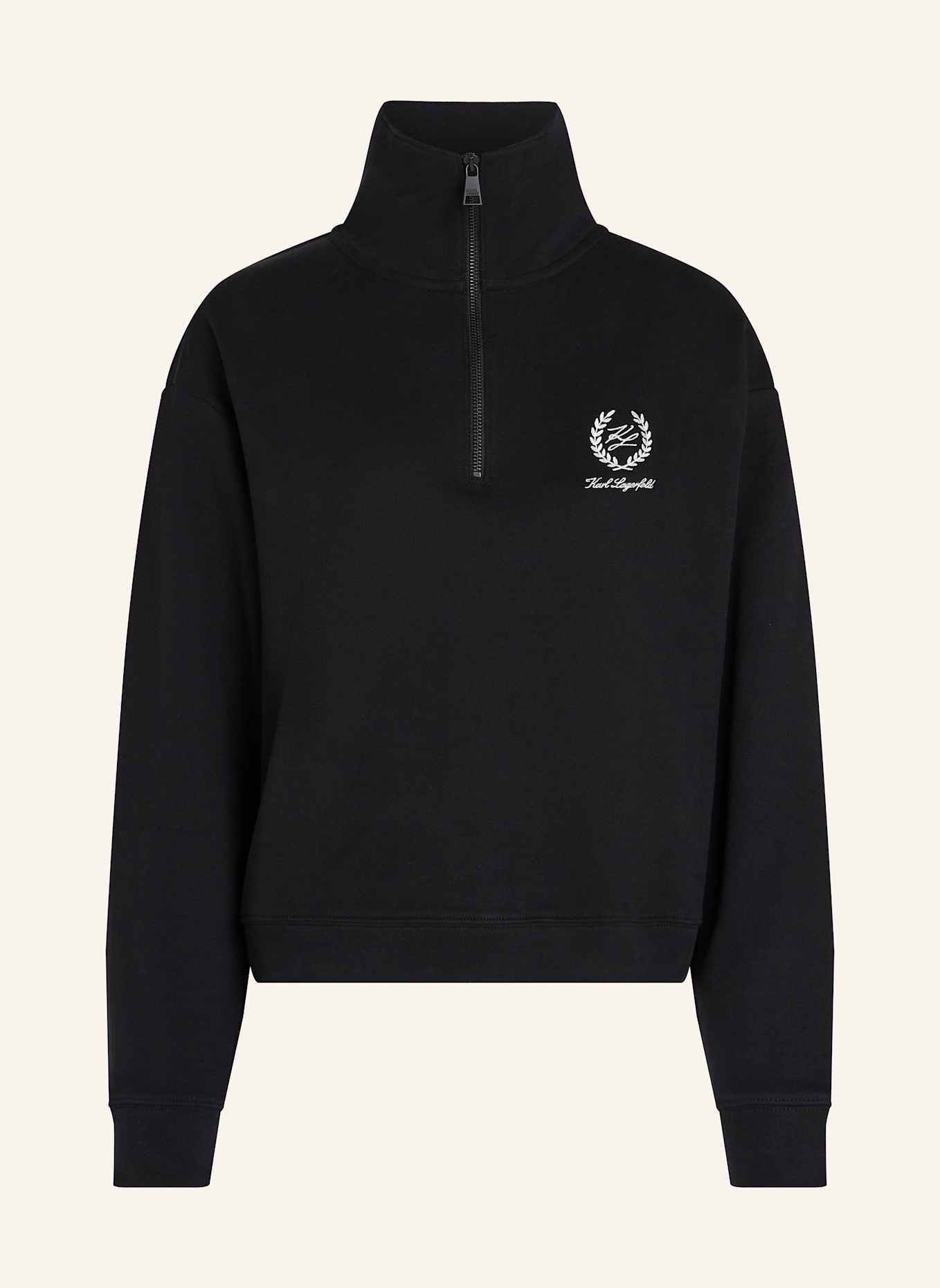 KARL LAGERFELD Top: SCHWARZ