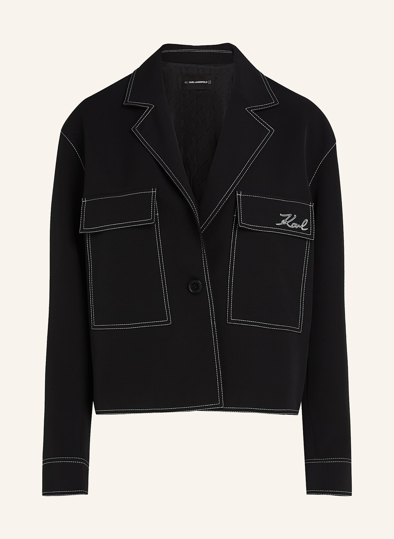 KARL LAGERFELD Blazer: SCHWARZ