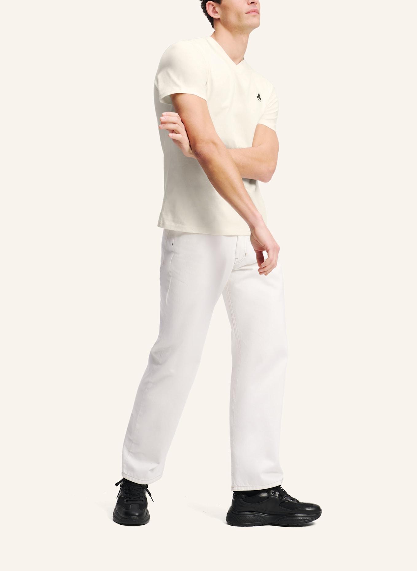 KARL LAGERFELD T-shirt: BEIGE