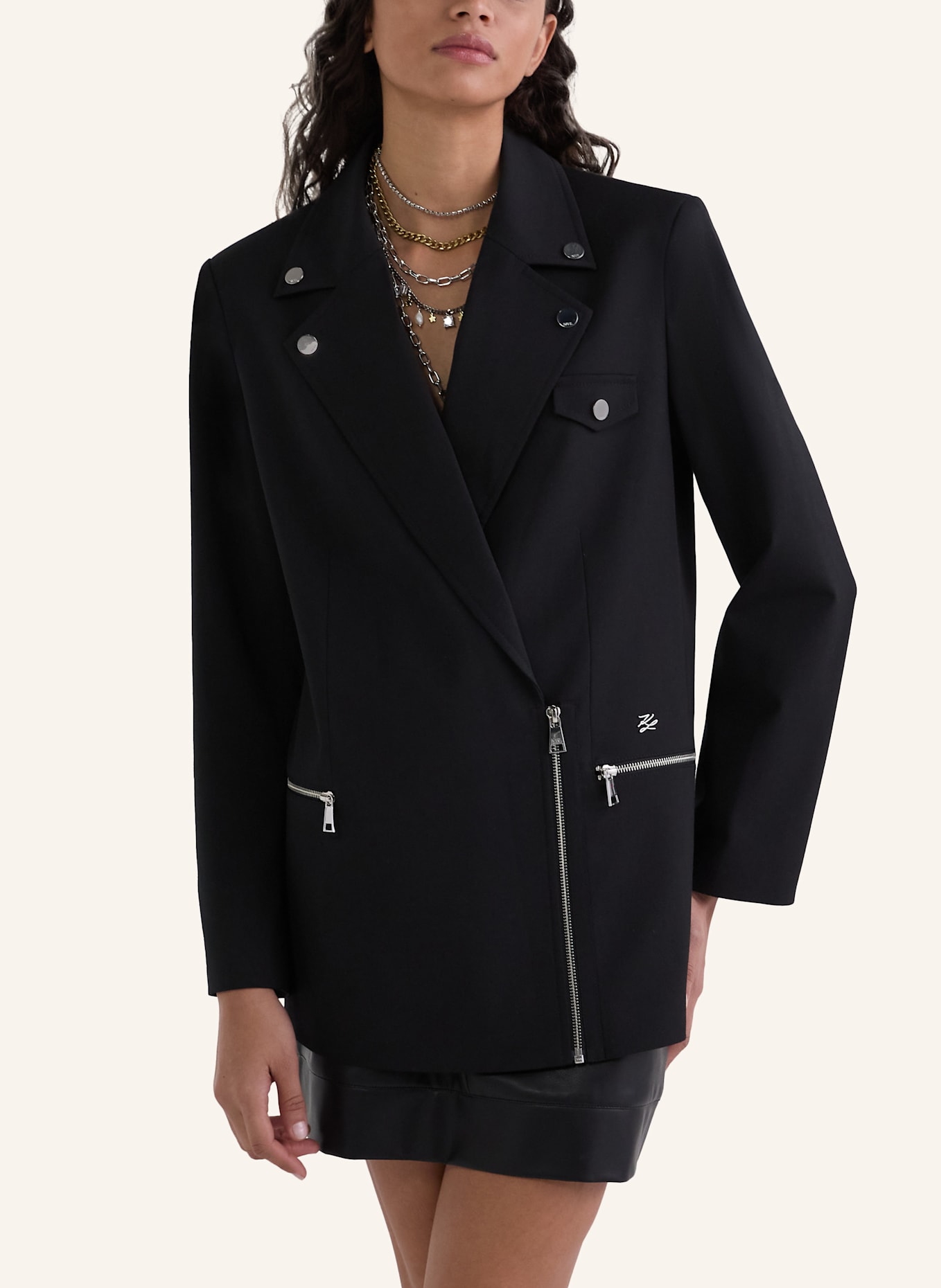 KARL LAGERFELD Blazer: SCHWARZ