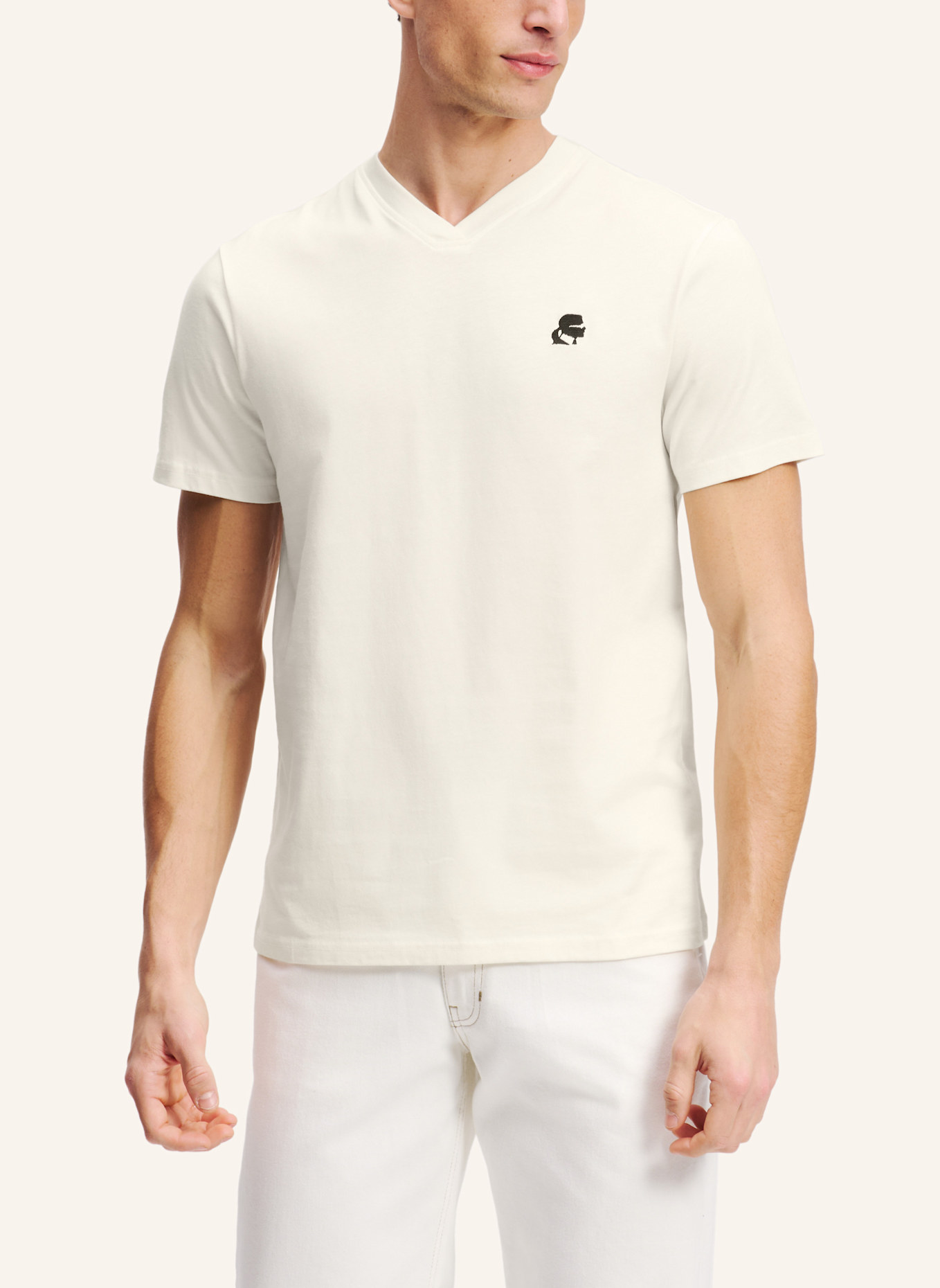 KARL LAGERFELD T-shirt: BEIGE
